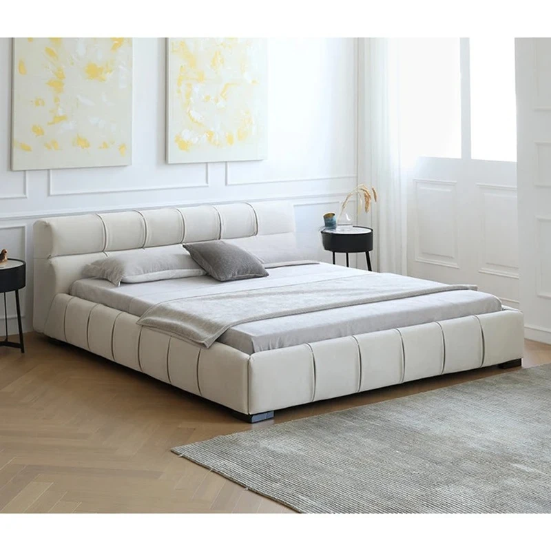 minimalist post-modern high-grade matte cloth bed tatami large flat modern simple floor bed
minimalist post-modern high-grade matte cloth bed tatami large flat modern simple floor bed