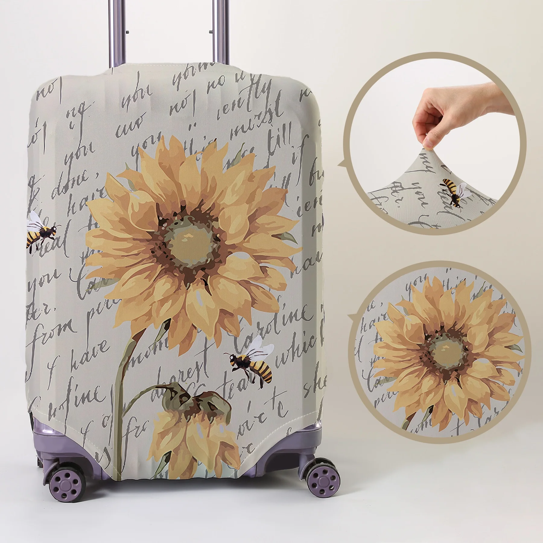 Защитный чехол для багажа с цветочным узором, подходит для чехлов для багажа размером 18-32 дюйма, перчаток для ручки чемодана, дорожных аксессуаров.
Защитный чехол для багажа с цветочным узором, подходит для чехлов для багажа размером 18-32 дюйма, перчаток для ручки чемодана, дорожных аксессуаров.