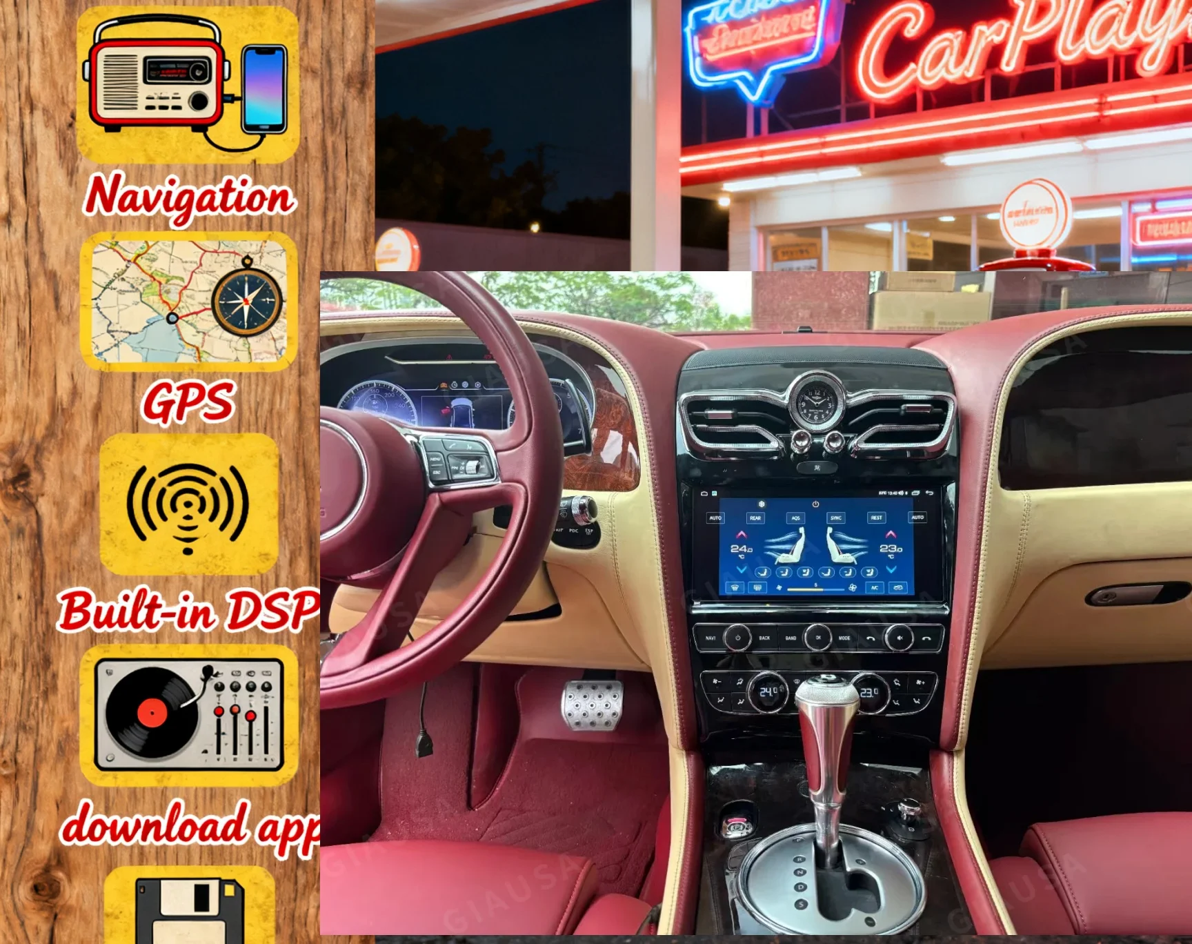 YANF Multimedia Android 14 Video Player For Bentley Continental GT Flying Spur 2005-2019 GPS Car Radio Head
YANF Multimedia Android 14 Video Player For Bentley Continental GT Flying Spur 2005-2019 GPS Car Radio Head