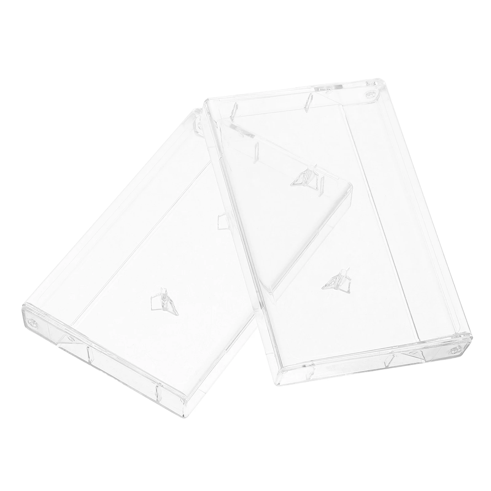 2pcs Cassettes Storage Boxes Clear Plastic Tape Organizers Containers Dustproof Transparent Music Audio Holders
2pcs Cassettes Storage Boxes Clear Plastic Tape Organizers Containers Dustproof Transparent Music Audio Holders