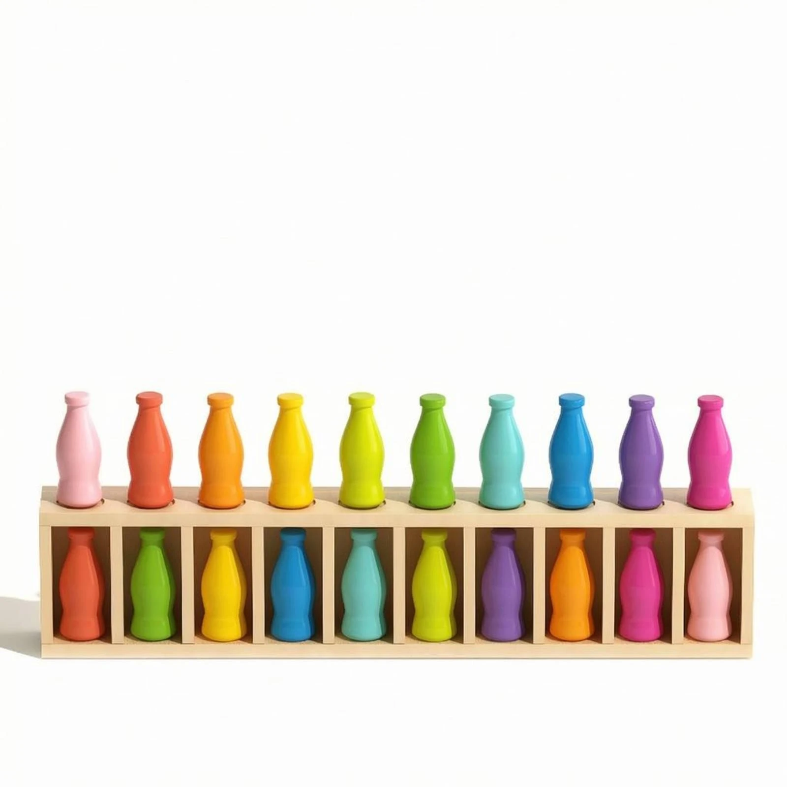 20 Pieces Bottle Memory Game Storage Box Bottle-Shaped Matching Game Color Matching Toy Educational Logical Thinking
20 Pieces Bottle Memory Game Storage Box Bottle-Shaped Matching Game Color Matching Toy Educational Logical Thinking