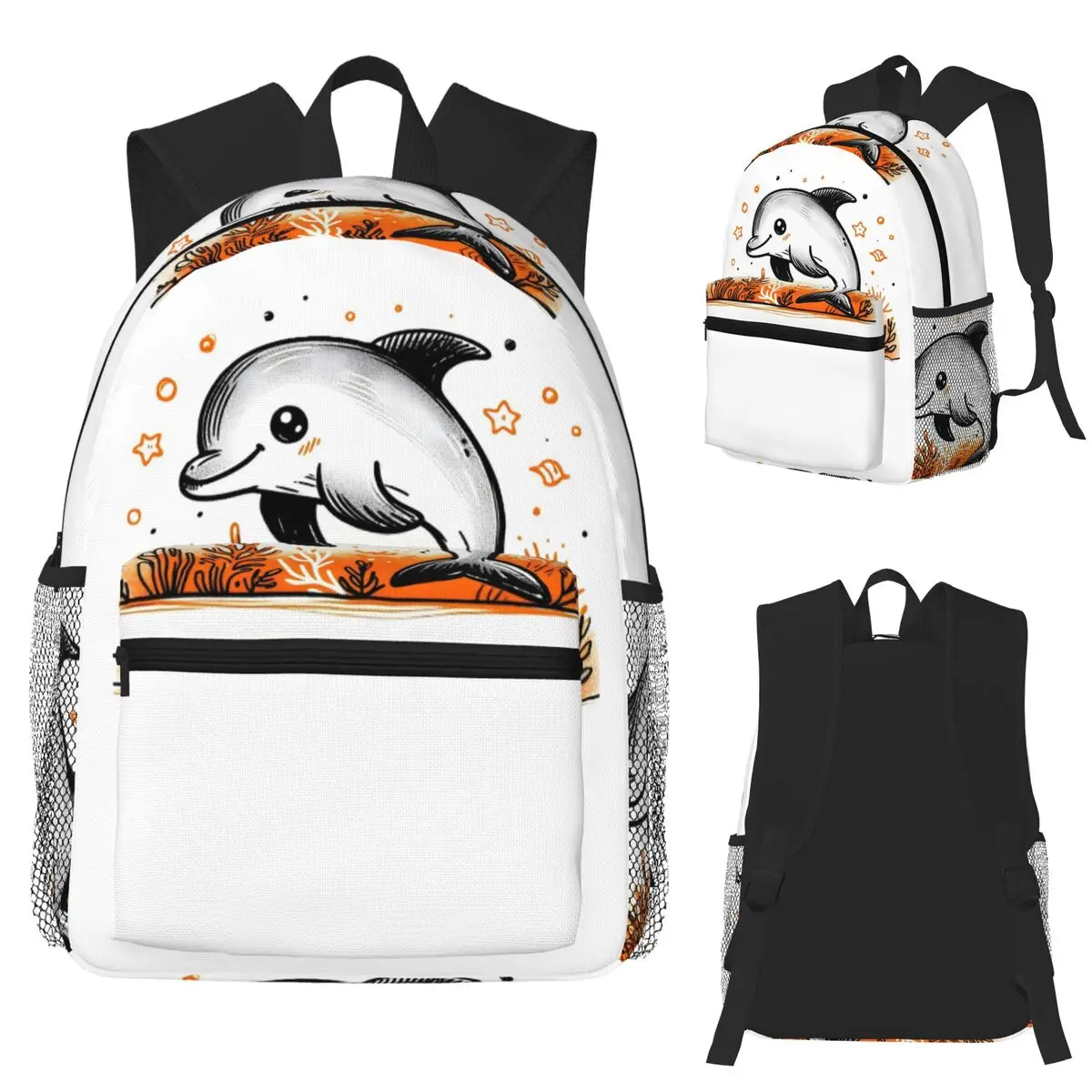 Cute Baby Dolphin Student Backpack School Bag Hiking Travel Daypack for Boys Girls Fashion Bookbag Shoulder Bags 
Cute Baby Dolphin Student Backpack School Bag Hiking Travel Daypack for Boys Girls Fashion Bookbag Shoulder Bags