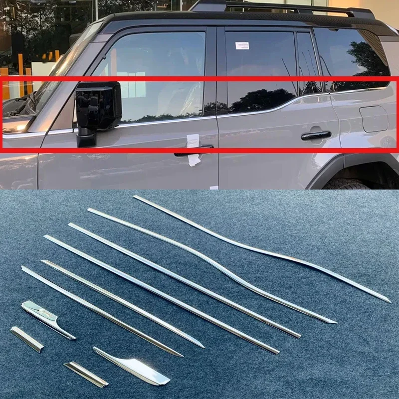 For Toyota Land Cruiser 250 Prado LC250 2024 2025 Chrome Bottom Window Moulding Cover Trim Window Decoration Trim Styling
For Toyota Land Cruiser 250 Prado LC250 2024 2025 Chrome Bottom Window Moulding Cover Trim Window Decoration Trim Styling