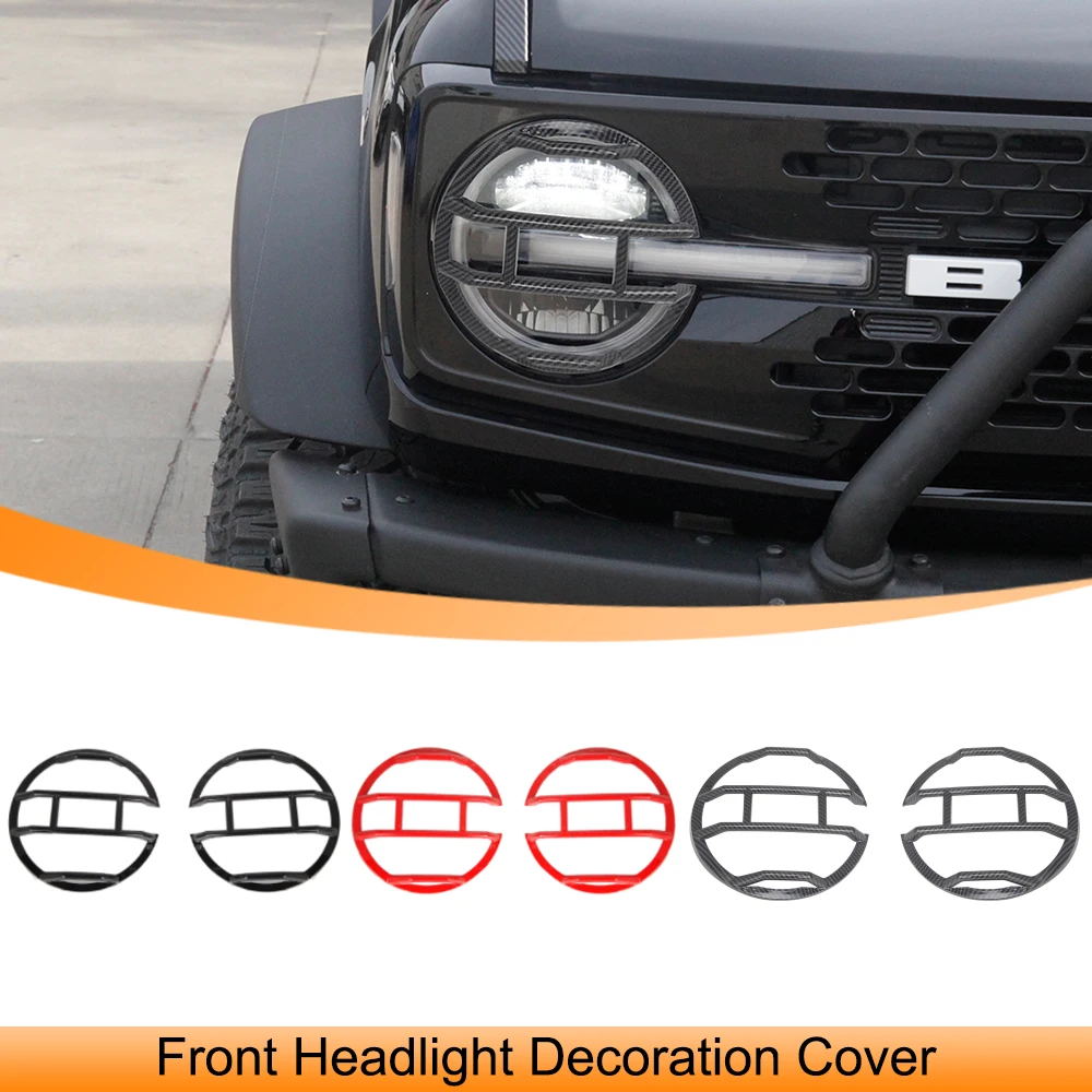 for Ford Bronco 2021 2022 2023 Auto Front Headlight Decoration Cover Light Lamp Hoods Stickers Car Exterior Accessories Moulding
for Ford Bronco 2021 2022 2023 Auto Front Headlight Decoration Cover Light Lamp Hoods Stickers Car Exterior Accessories Moulding