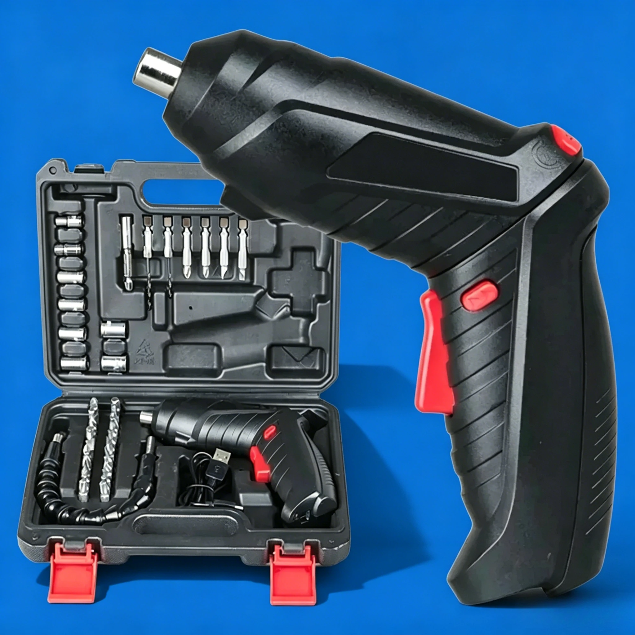 3.6V Rechargeable Cordless Electric Screwdriver Set 44/11 Bits Micro USB Charging DIY Repair Tool
3.6V Rechargeable Cordless Electric Screwdriver Set 44/11 Bits Micro USB Charging DIY Repair Tool