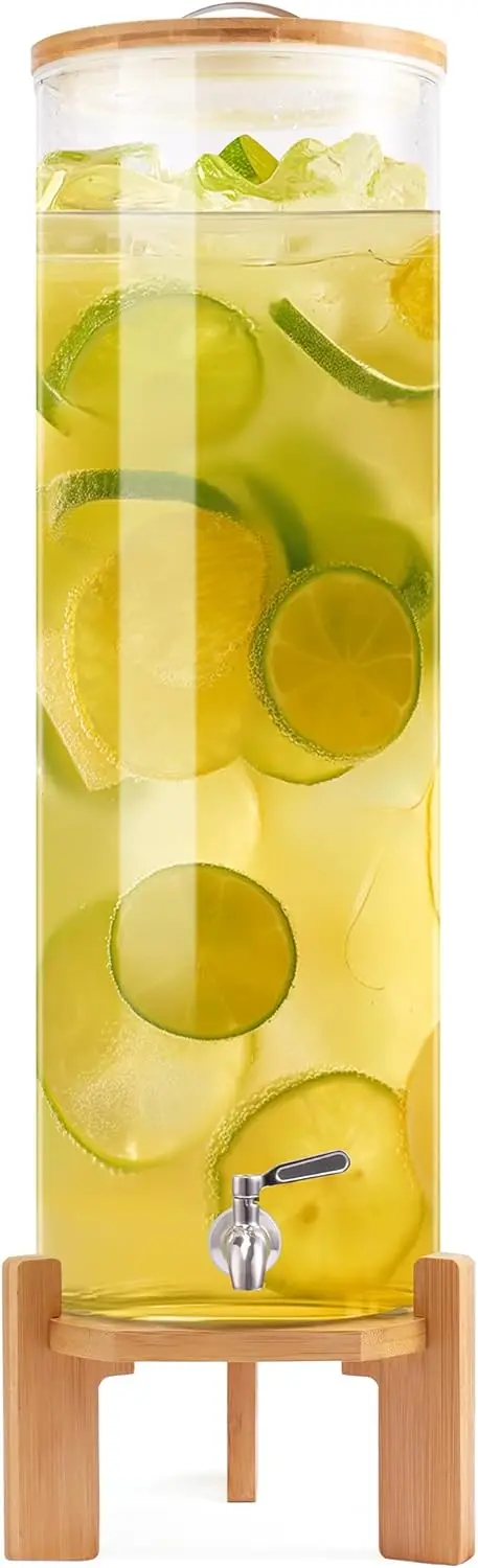 4.1 Gallon Glass Drink Dispenser with Stand, Beverage Dispenser with Spigot for Parties, Weddings, Bars
4.1 Gallon Glass Drink Dispenser with Stand, Beverage Dispenser with Spigot for Parties, Weddings, Bars