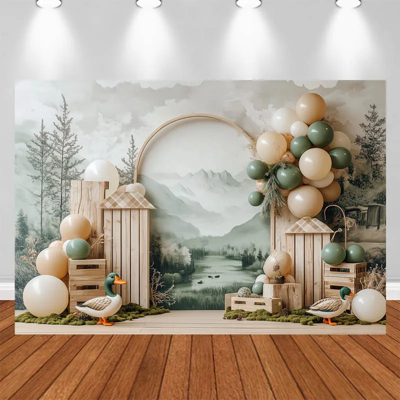LS Photography Background Woodsy Theme Wild Duck Arch Decor Birthday Cake Smash Baby Shower Kids Portrait Photo Backdrop Studio
LS Photography Background Woodsy Theme Wild Duck Arch Decor Birthday Cake Smash Baby Shower Kids Portrait Photo Backdrop Studio