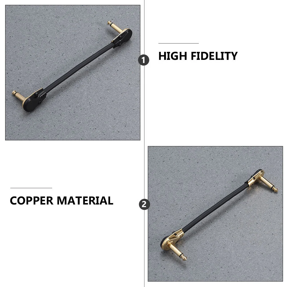 2pcs Gold-Plated Flat Head Connector Cable Copper Core High Fidelity Clear Sound Electric Guitar Audio Cable For Amplifier Bass
2pcs Gold-Plated Flat Head Connector Cable Copper Core High Fidelity Clear Sound Electric Guitar Audio Cable For Amplifier Bass