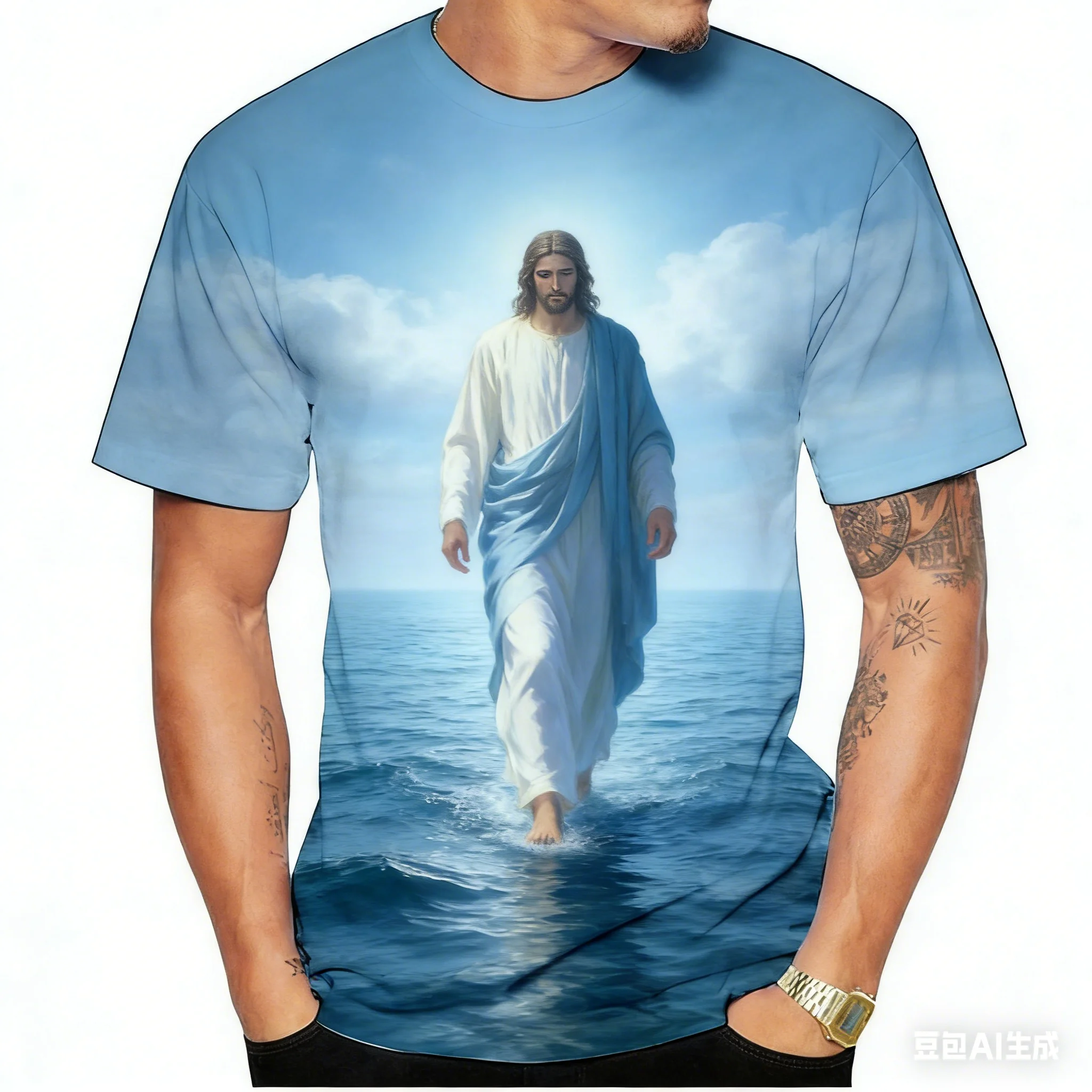 О, мой Бог! Эта креативная футболка с 3D-принтом «Поп-Иисус Христос» для мужчин, выполненная на заказ, предназначена для повседневной носки и имеет короткий рукав.
О, мой Бог! Эта креативная футболка с 3D-принтом «Поп-Иисус Христос» для мужчин, выполненная на заказ, предназначена для повседневной носки и имеет короткий рукав.