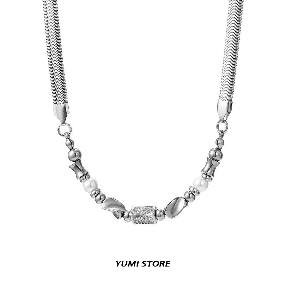 Mobius Ring Splicing Snake Bone Necklace For Man Woman Non Fading Titanium Choker Luxury Couple Clavicle Chain Jewelry Kpop Gift
Mobius Ring Splicing Snake Bone Necklace For Man Woman Non Fading Titanium Choker Luxury Couple Clavicle Chain Jewelry Kpop Gift