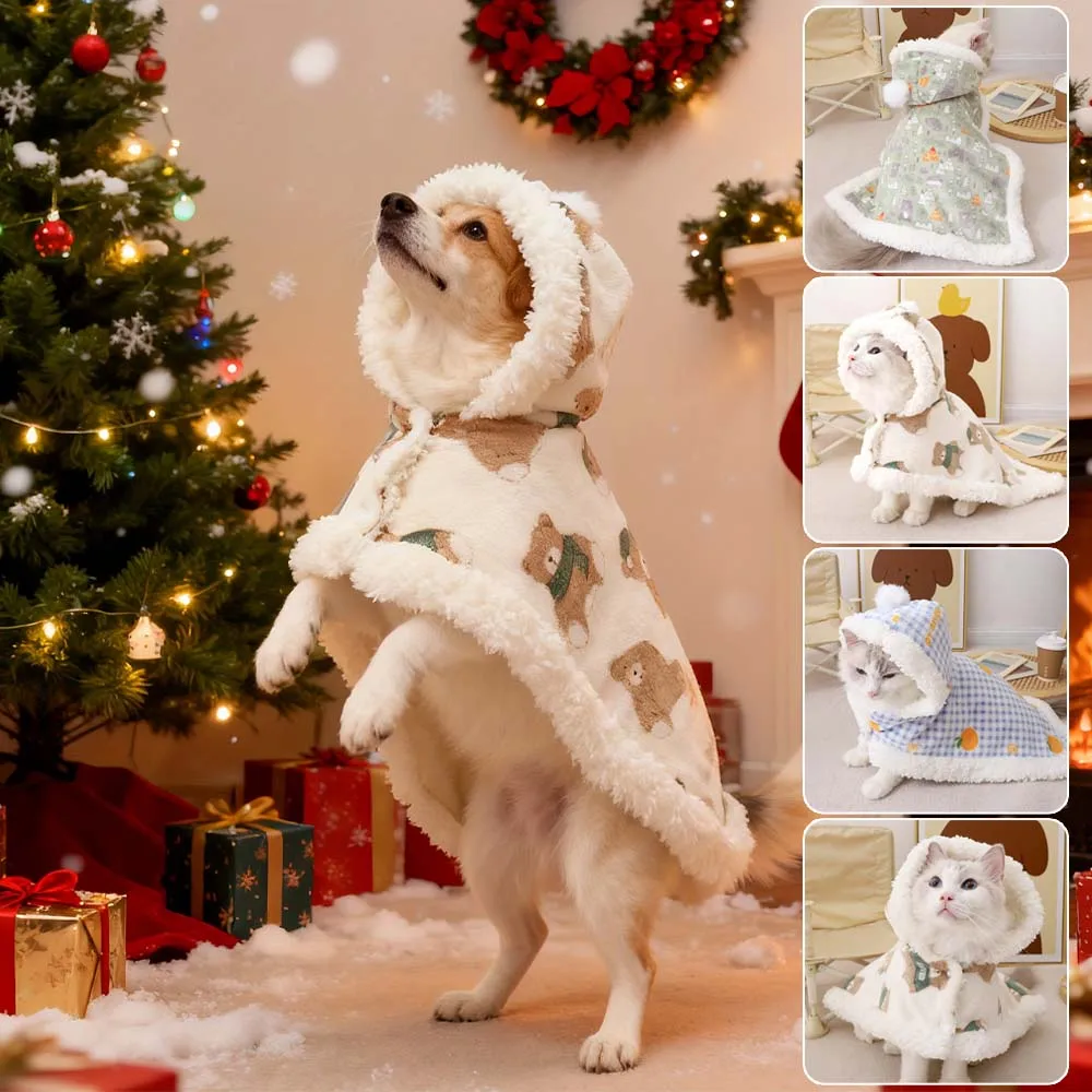 Autumn Winter Hooded Cat Clothes Cloak Blanket Ins Fresh Style Pet Cats Small Dogs Warm Cloak Anti-Chill Kitten Shawl Для Котів
Autumn Winter Hooded Cat Clothes Cloak Blanket Ins Fresh Style Pet Cats Small Dogs Warm Cloak Anti-Chill Kitten Shawl Для Котів