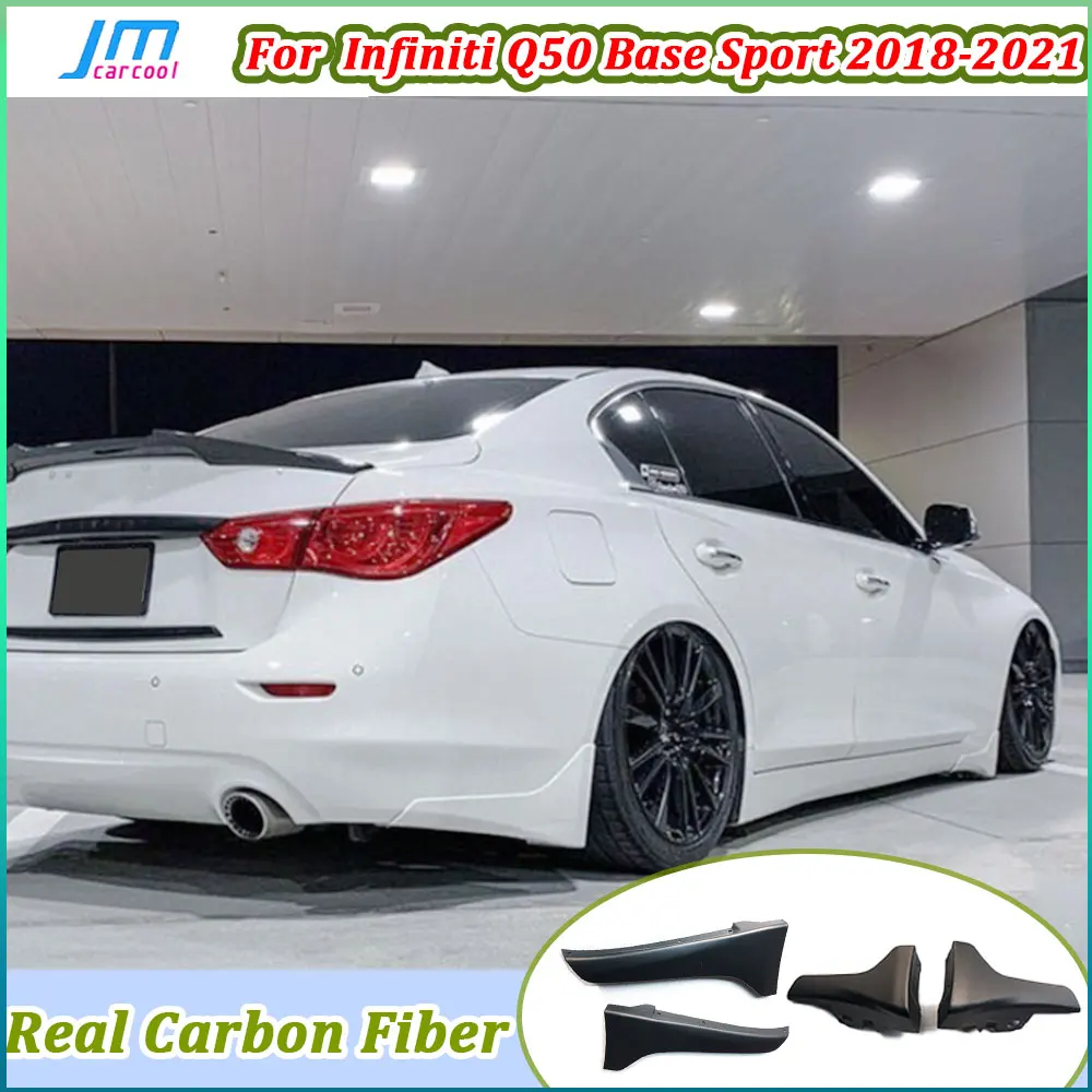 Real Carbon Fiber Front Bumper Splitter Lips Rear Bumper Splitters Mudguard Trims For Infiniti Q50 Base Sport 2018-2021 ABS
Real Carbon Fiber Front Bumper Splitter Lips Rear Bumper Splitters Mudguard Trims For Infiniti Q50 Base Sport 2018-2021 ABS