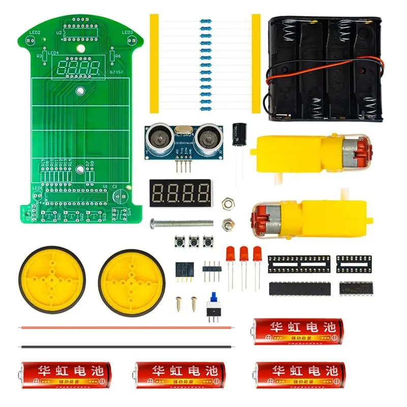Набор для самостоятельной сборки ультразвукового датчика расстояния и предотвращения столкновений ABMH-N82R, электронный комплект для самостоятельной сборки автомобиля, набор для практики пайки
Набор для самостоятельной сборки ультразвукового датчика расстояния и предотвращения столкновений ABMH-N82R, электронный комплект для самостоятельной сборки автомобиля, набор для практики пайки