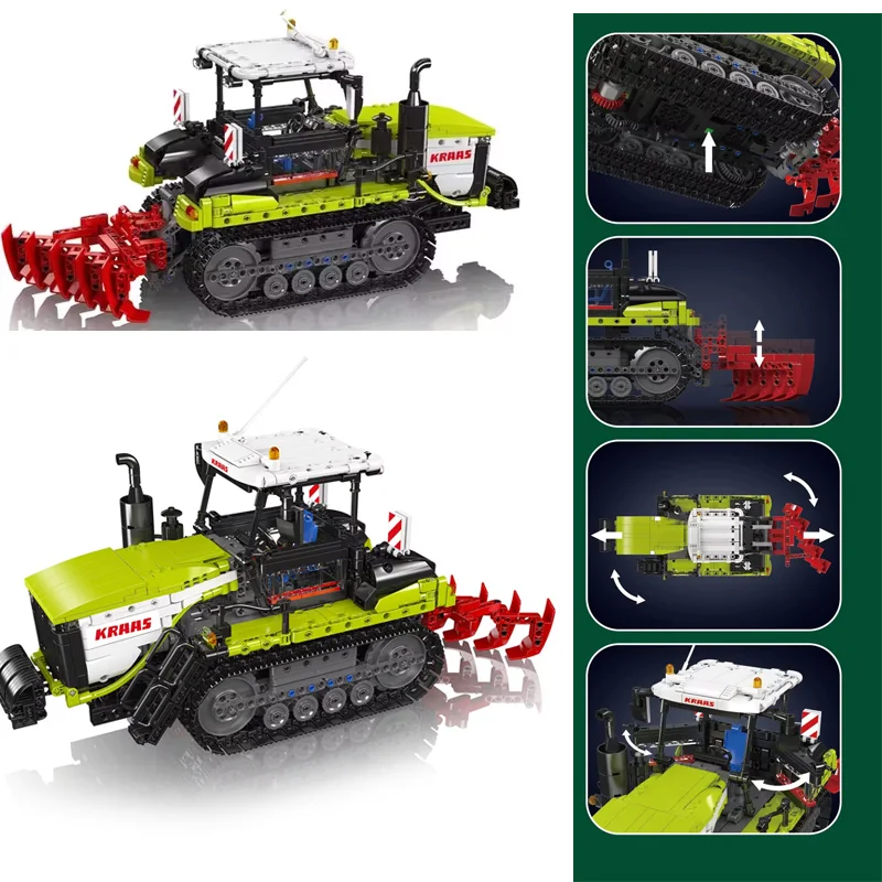 Farm Series Tractor MOC Building Blocks Set 2406/1709 Plow Vehicle Assembled Collectible Ornament Model Bricks Boys Toys Gifts
Farm Series Tractor MOC Building Blocks Set 2406/1709 Plow Vehicle Assembled Collectible Ornament Model Bricks Boys Toys Gifts