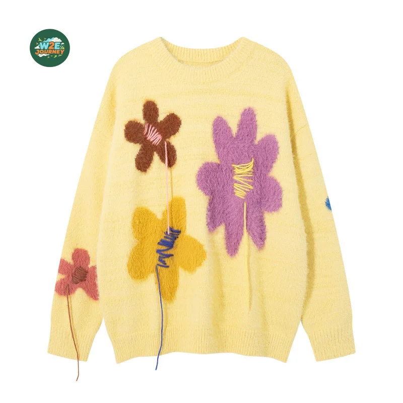 W2EJOURNEY EU US Size Premium Quality Luxury Outdoor Wear VintageCute Flower Oversized Knitted Pullover Sweater for Men Women
W2EJOURNEY EU US Size Premium Quality Luxury Outdoor Wear VintageCute Flower Oversized Knitted Pullover Sweater for Men Women