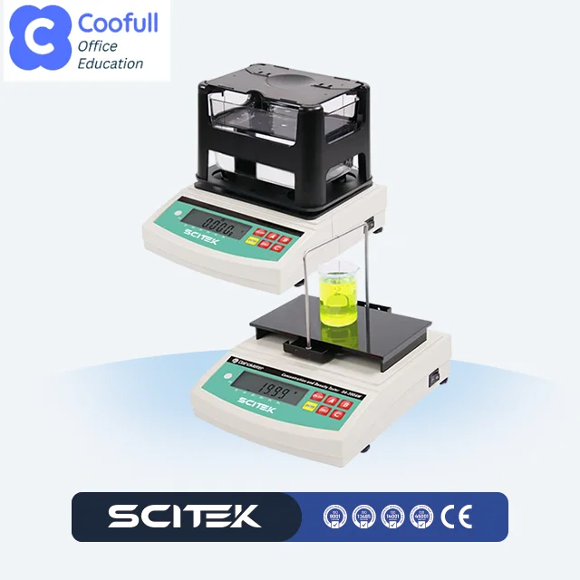 0.001-99.999 G/cm3 Solid and Liquid Densimeter with LCD Display Two Procedures Memory Way
0.001-99.999 G/cm3 Solid and Liquid Densimeter with LCD Display Two Procedures Memory Way