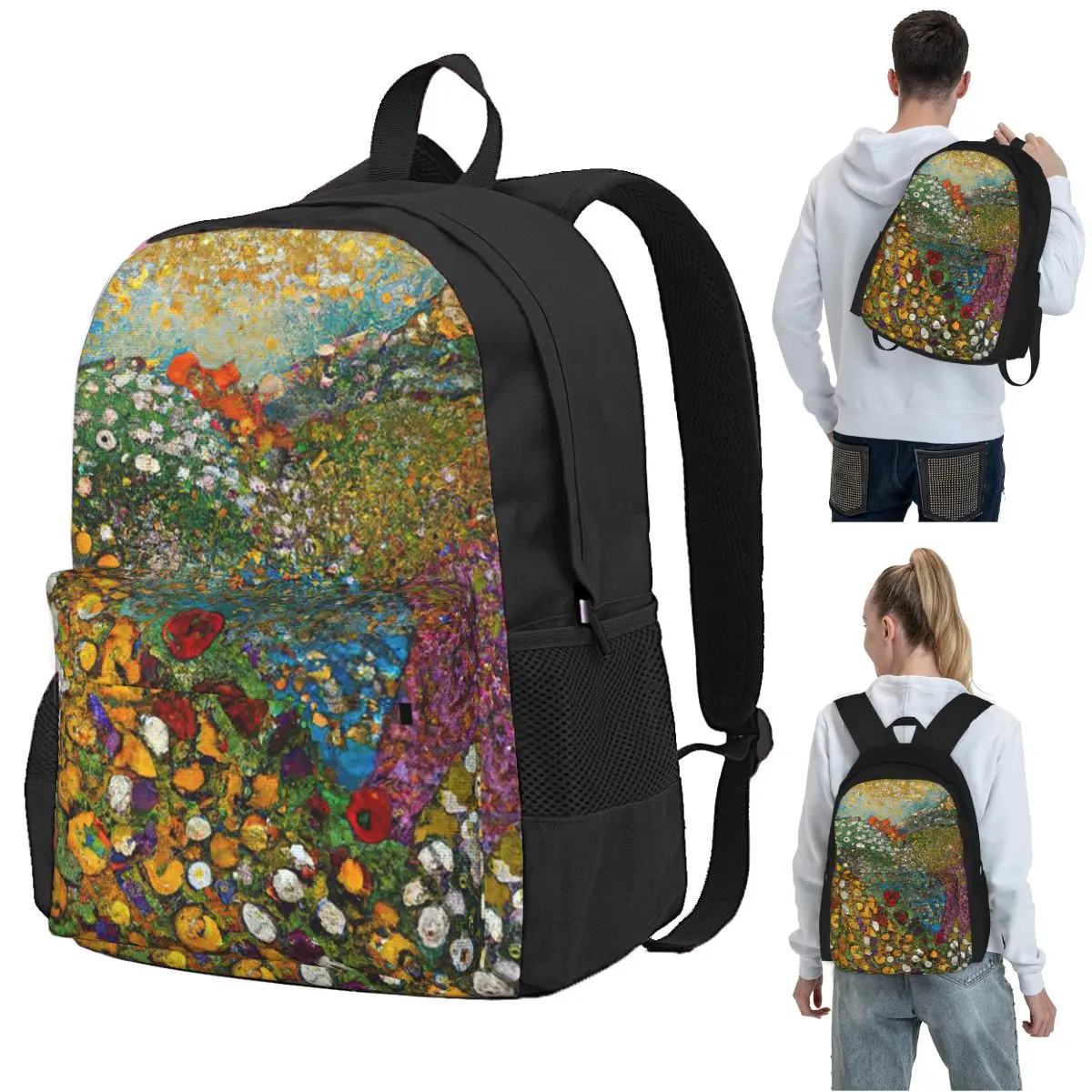 Flower Garden - Gustav Klimt Backpack Student BookBag Kids School Bag Laptop Shoulder Bags for Boys Girls
Flower Garden - Gustav Klimt Backpack Student BookBag Kids School Bag Laptop Shoulder Bags for Boys Girls
