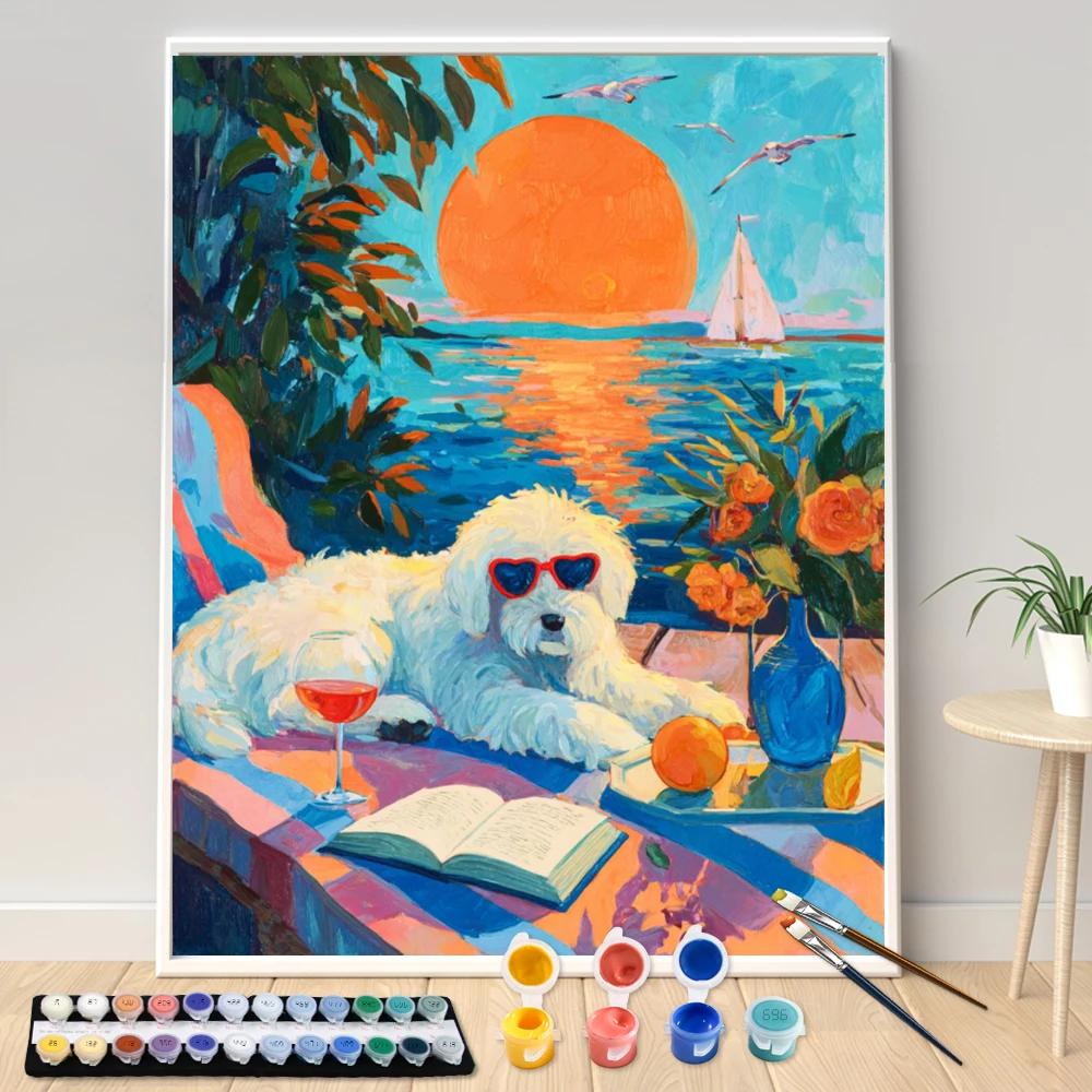 Digital Acrylic Painting Kit DIY Holiday Puppy Art Canvas Hand Painted Home Decor Personalized Surprise Gift
Digital Acrylic Painting Kit DIY Holiday Puppy Art Canvas Hand Painted Home Decor Personalized Surprise Gift