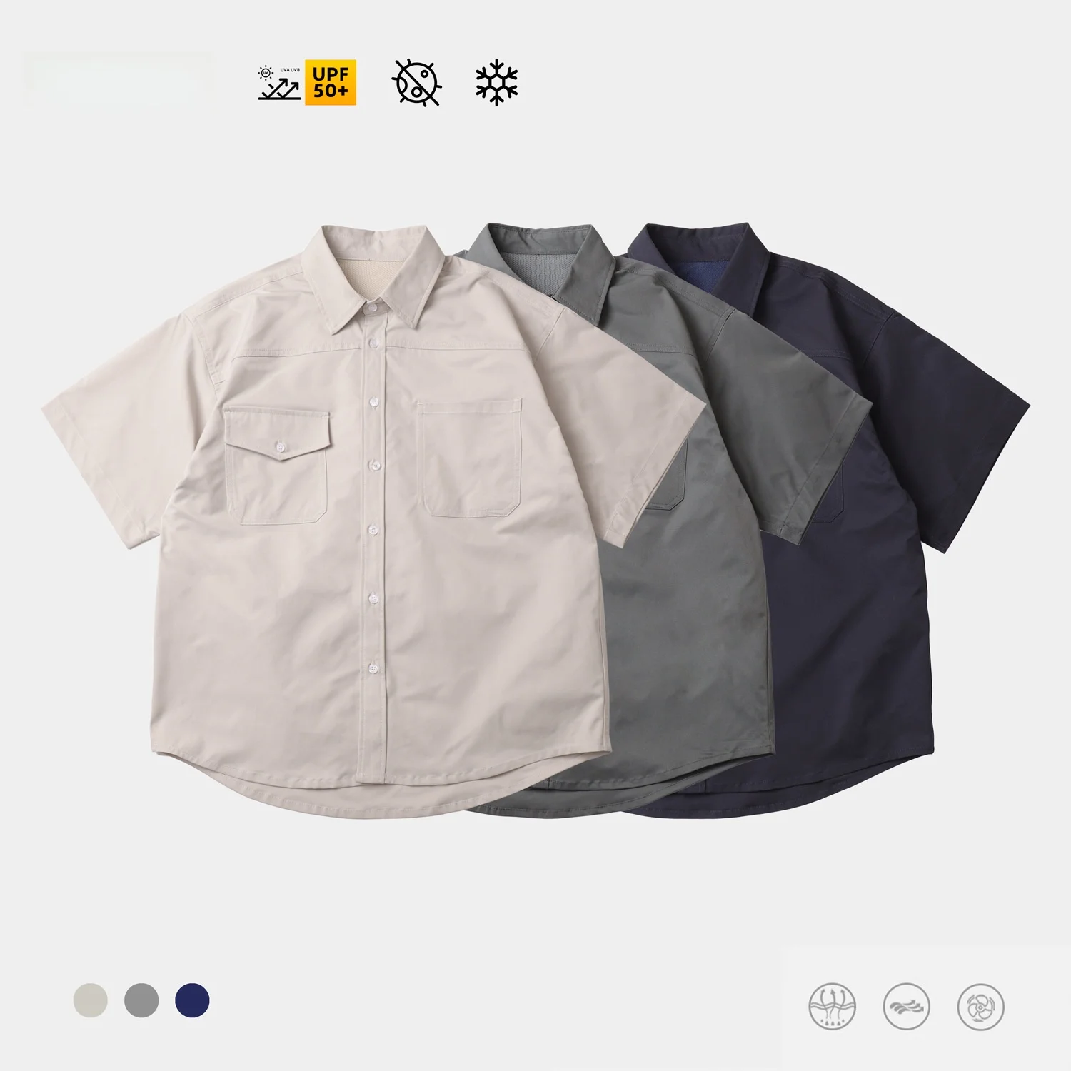 Men's Casual Loose Fit ort Sve irt Cool Sensation Qui Dry Lightweight Sweat Absorbent Workwear Breathable Summer irt
Men's Casual Loose Fit ort Sve irt Cool Sensation Qui Dry Lightweight Sweat Absorbent Workwear Breathable Summer irt