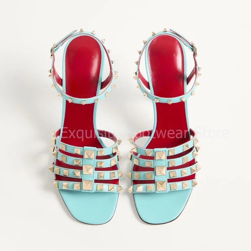 Sexy Rockstud Women Sandals Metal Studded Stiletto High Heels Elegant Ankle Strap Open Toe Party Dress Shoes Plus Size Big Size
Sexy Rockstud Women Sandals Metal Studded Stiletto High Heels Elegant Ankle Strap Open Toe Party Dress Shoes Plus Size Big Size