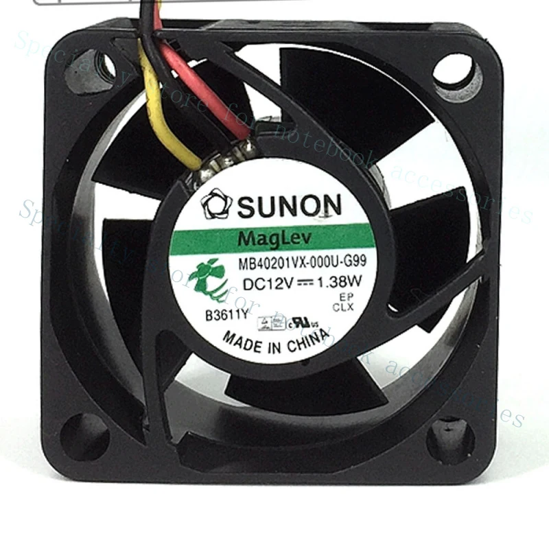 A+ SUNON 4020 4CM 1.38W MB40201VX-000U-G99 40*40*20MM DC 12V 3-wire Cooling Fan
A+ SUNON 4020 4CM 1.38W MB40201VX-000U-G99 40*40*20MM DC 12V 3-wire Cooling Fan
