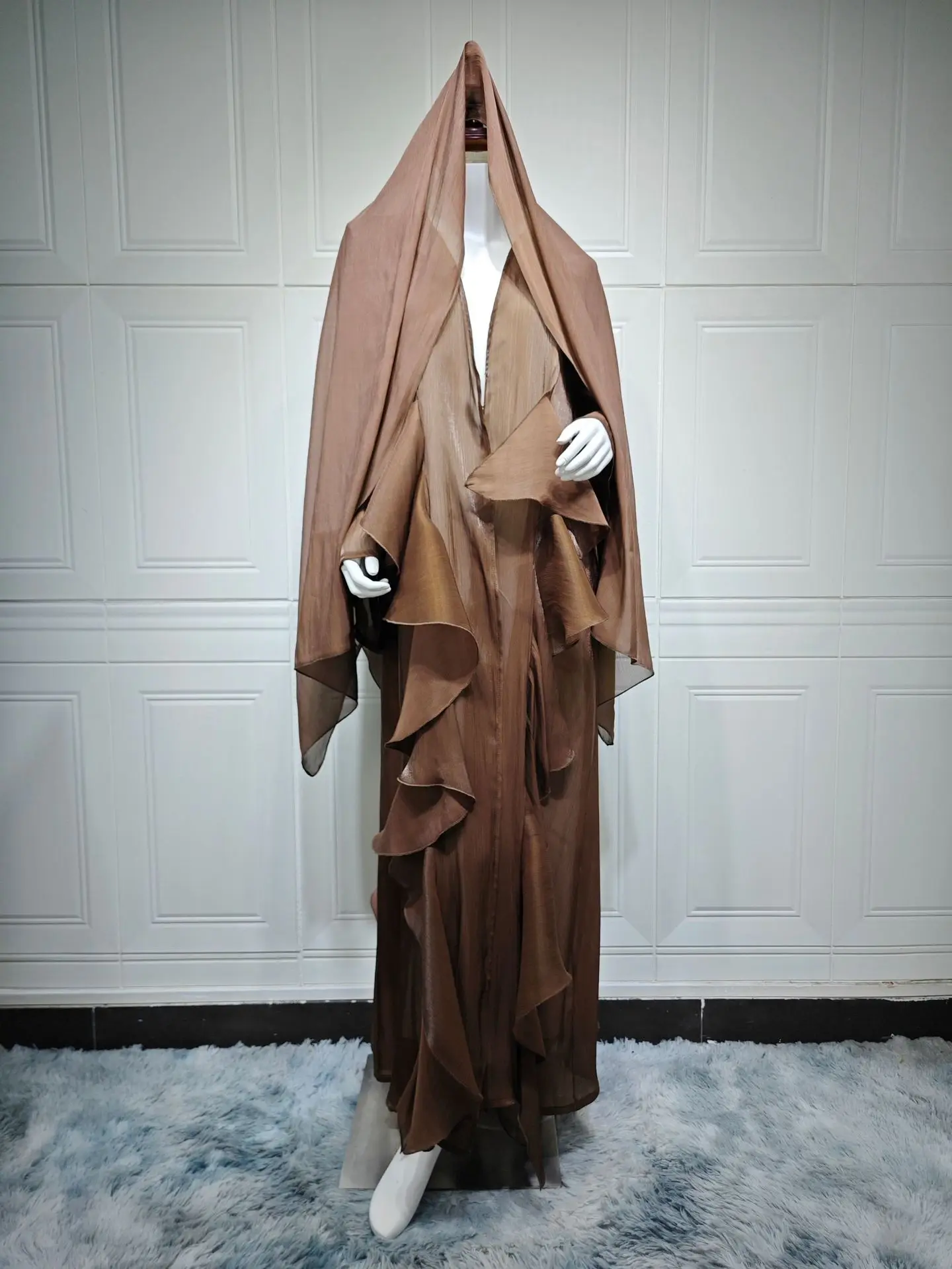 Dubai Satin Open Kimono Long Cardigan Abaya Muslim Hijab Dress for Women Turkey Kaftan Islam Jalabiya Marocain Femme Arab Robe
Dubai Satin Open Kimono Long Cardigan Abaya Muslim Hijab Dress for Women Turkey Kaftan Islam Jalabiya Marocain Femme Arab Robe