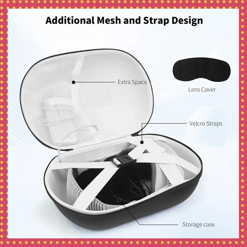 B74A AMVR OOM Portable Storage Bag For Meta Quest 3S VR Headset PU Leather Hard Carrying Case For Meta Quest 3 VR Accessories
B74A AMVR OOM Portable Storage Bag For Meta Quest 3S VR Headset PU Leather Hard Carrying Case For Meta Quest 3 VR Accessories