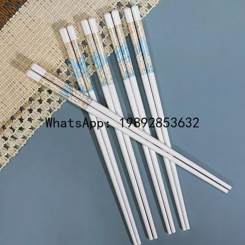 ceramic chopsticks 10 pairs of easy-to-clean Chinese creative lace porcelain chopsticks
ceramic chopsticks 10 pairs of easy-to-clean Chinese creative lace porcelain chopsticks