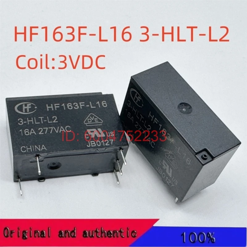 10PCS New HF163F-L16 3-HLT-L2 Coil:3VDC Relay Magnetic retention 5pins
10PCS New HF163F-L16 3-HLT-L2 Coil:3VDC Relay Magnetic retention 5pins