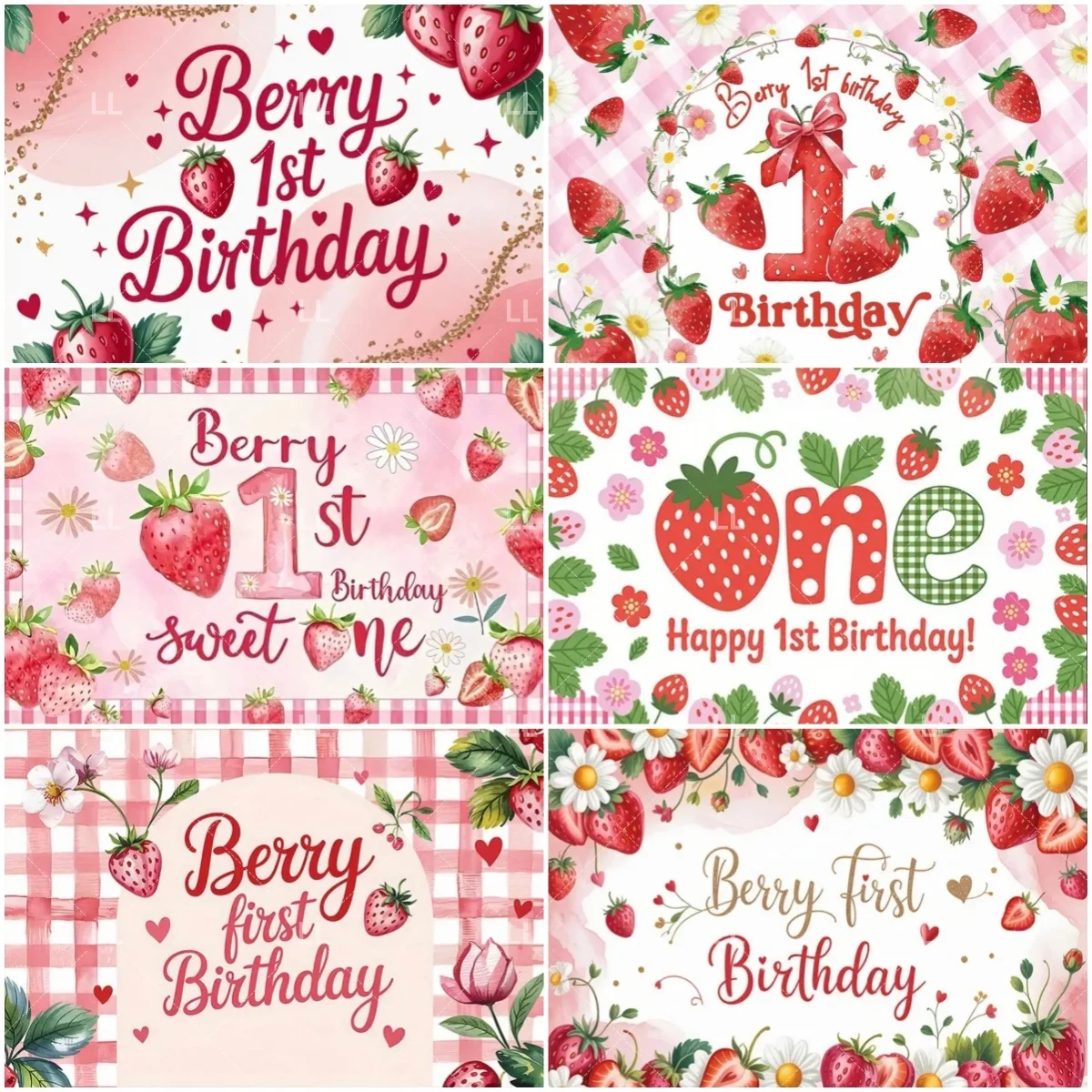 Strawberry Sweet First Birthday Party Supplies Backdrop Pink Berry 1th Girls Decoration Newborn Shower Fruit Photo Background
Strawberry Sweet First Birthday Party Supplies Backdrop Pink Berry 1th Girls Decoration Newborn Shower Fruit Photo Background