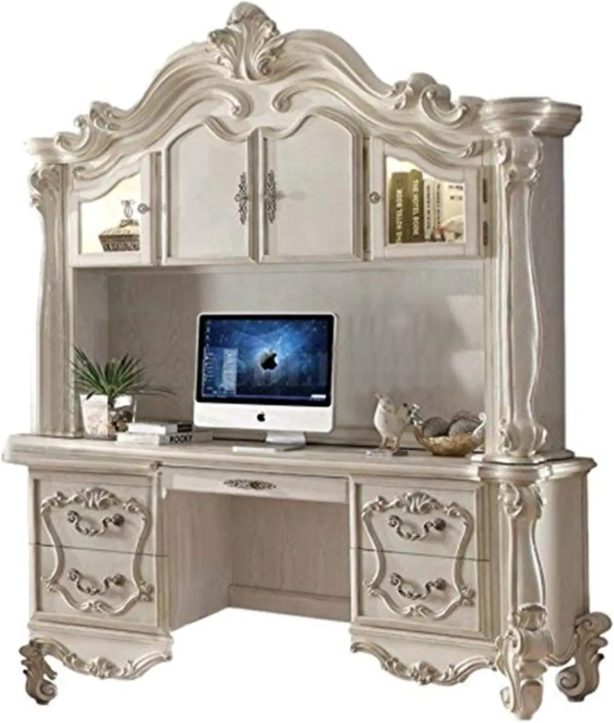 Versailles Bone White Desk with Hutch desk table desks office desk office furniture
Versailles Bone White Desk with Hutch desk table desks office desk office furniture