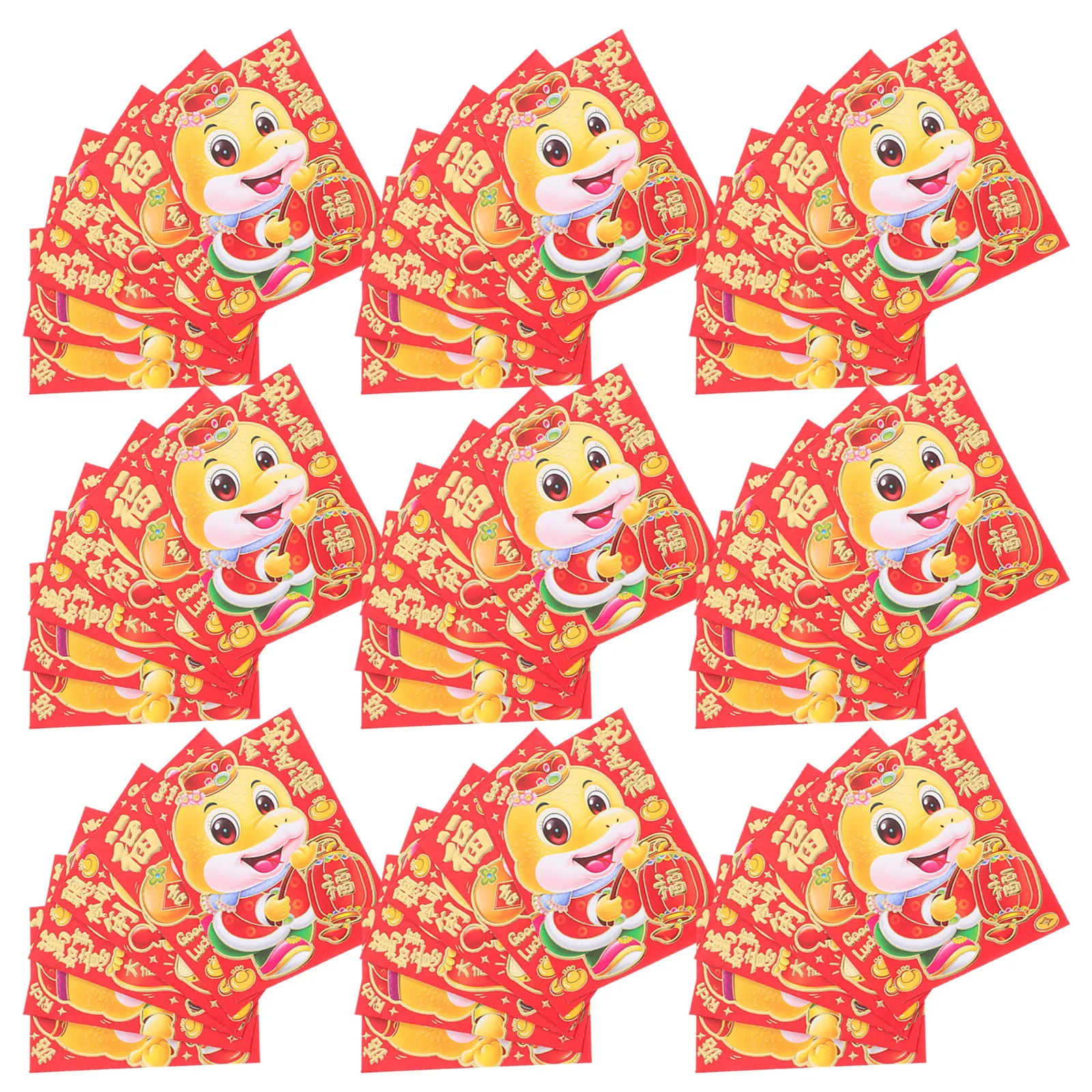 60Pcs Chinese New Year Red Envelopes 2025 Year of The Snake Lucky Money Packets Spring Festival Wedding Birthday Red Packets
60Pcs Chinese New Year Red Envelopes 2025 Year of The Snake Lucky Money Packets Spring Festival Wedding Birthday Red Packets
