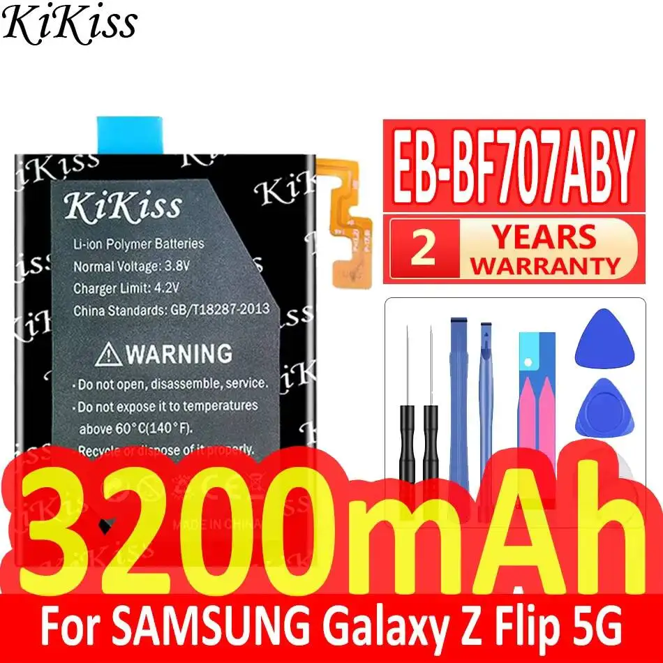 Надежная замена батареи EB-BF707ABY 3200 мАч для мобильного телефона Samsung Galaxy Z Flip 5G, высокая емкость
Надежная замена батареи EB-BF707ABY 3200 мАч для мобильного телефона Samsung Galaxy Z Flip 5G, высокая емкость