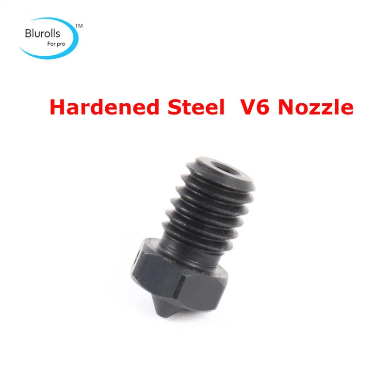 1.75mm 0.4mm 3D printer accessories: Nano-coated hardened wear-resistant hardened steel V6 hot-end nozzle
1.75mm 0.4mm 3D printer accessories: Nano-coated hardened wear-resistant hardened steel V6 hot-end nozzle