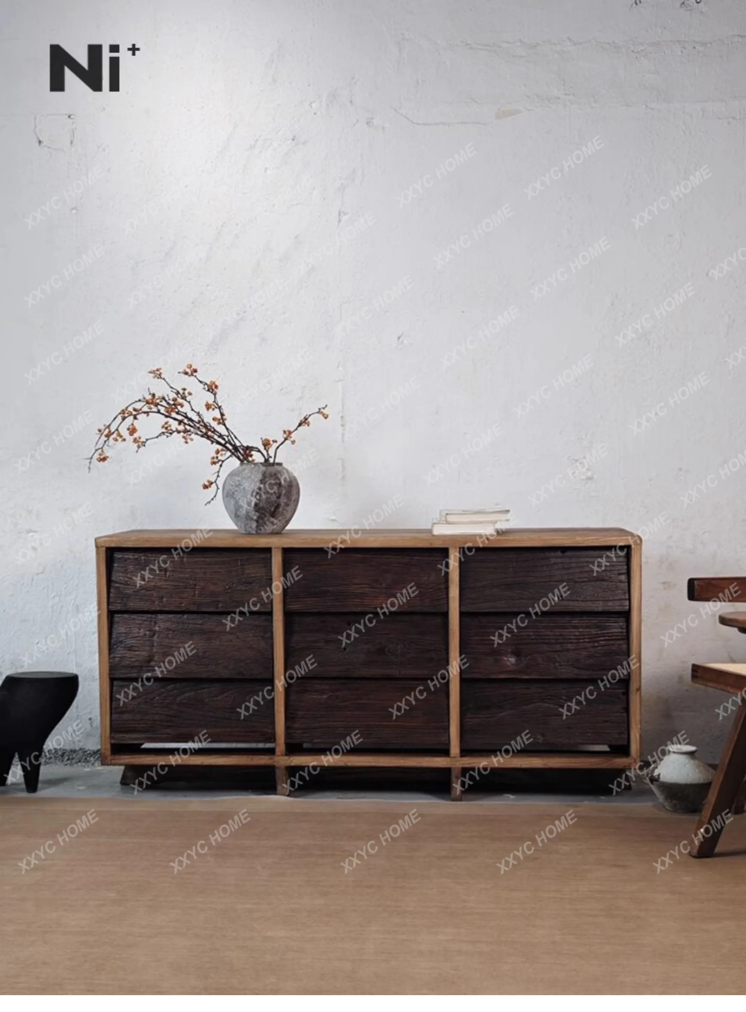 Style Solid Wood Nine-Drawer Cabinet Japanese Storage Sideboard Entryway Cabinet
Style Solid Wood Nine-Drawer Cabinet Japanese Storage Sideboard Entryway Cabinet