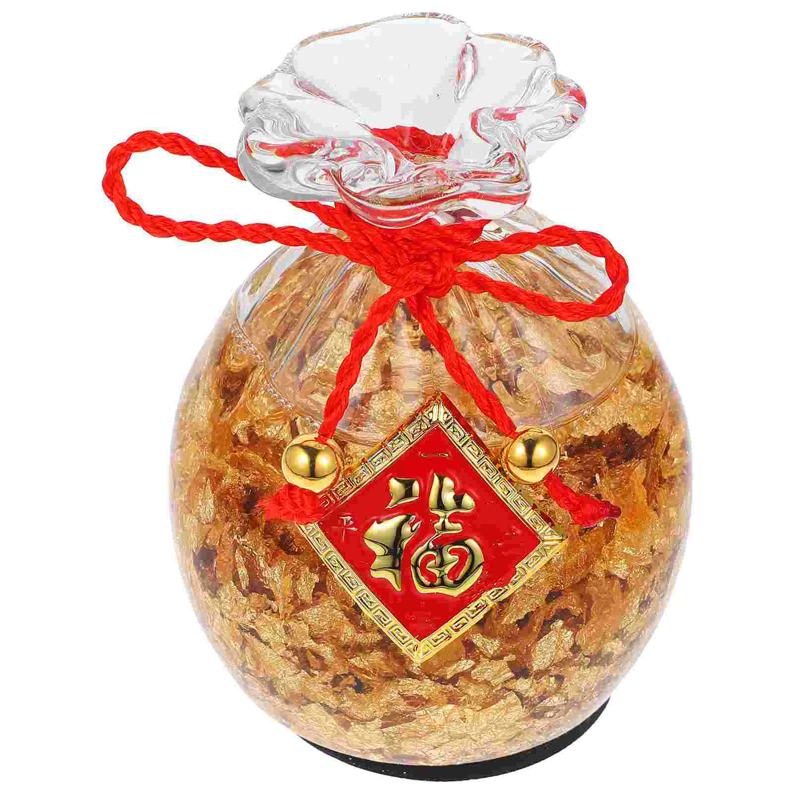 Lucky Ornaments Money Purse Decorations Decorative Craft Chinese Crafts Desktop Crystal
Lucky Ornaments Money Purse Decorations Decorative Craft Chinese Crafts Desktop Crystal