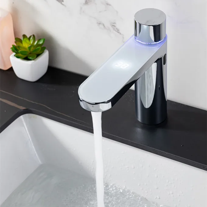 Desk Mounted Touchless Sensor Water Saving Tap with Automatic Sensor Bathroom Smart Faucet
Desk Mounted Touchless Sensor Water Saving Tap with Automatic Sensor Bathroom Smart Faucet