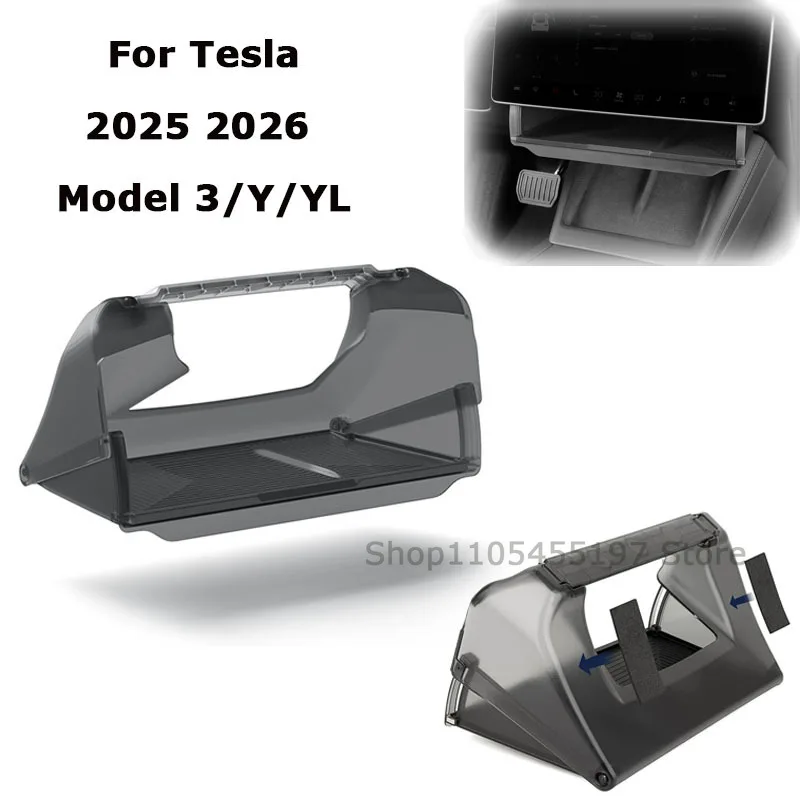 1PC Hidden Storage Box Under The Screen Center Console Screen Anti-slip Mat for Tesla New MODEL3/Y/YL Auto Accessories 2025 2026
1PC Hidden Storage Box Under The Screen Center Console Screen Anti-slip Mat for Tesla New MODEL3/Y/YL Auto Accessories 2025 2026