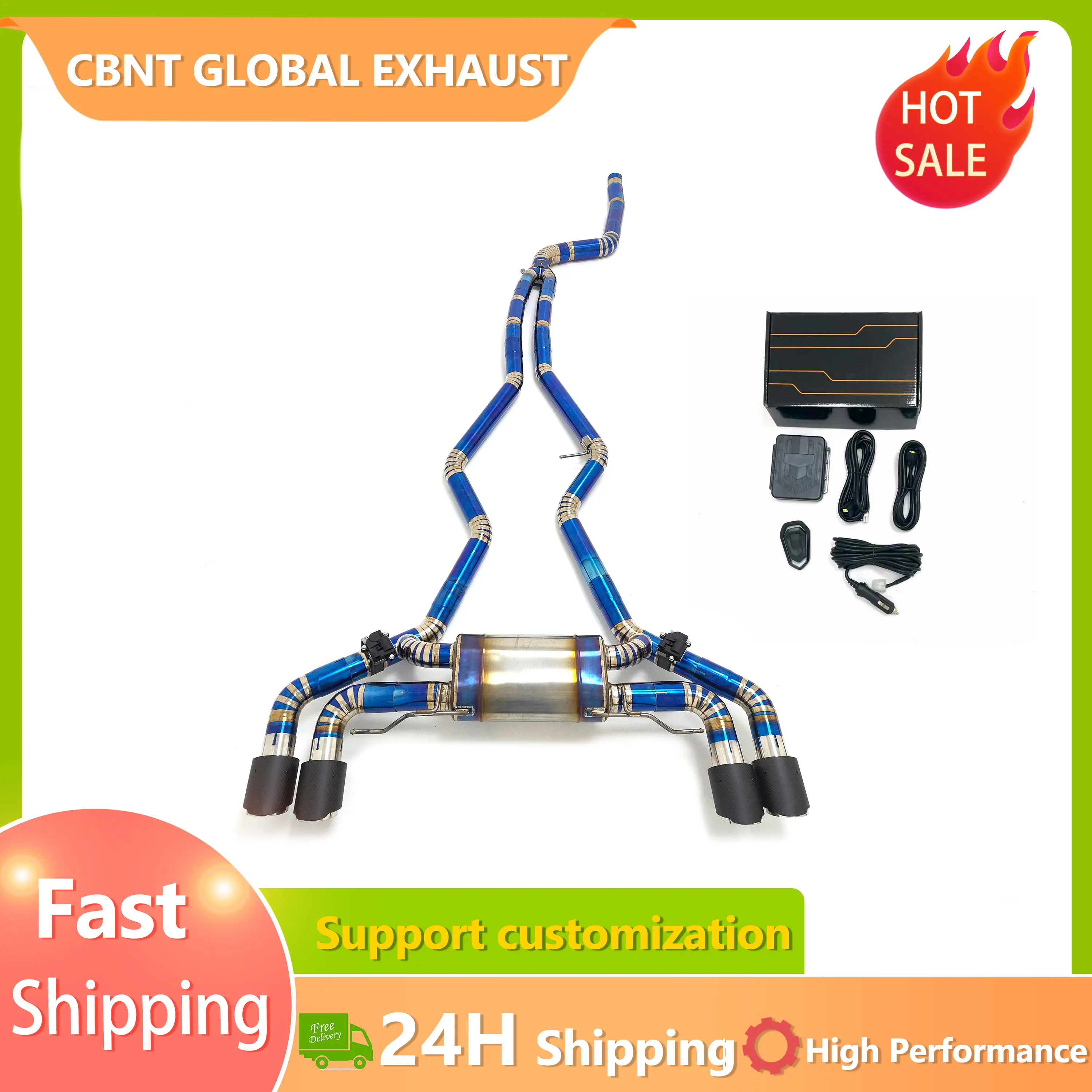 CBNT for BMW M240i G42 M340i G20 M440i G22 B58 3.0T Valvetronic Exhaust Catback Muffler Exhaust Systems with Remote Control
CBNT for BMW M240i G42 M340i G20 M440i G22 B58 3.0T Valvetronic Exhaust Catback Muffler Exhaust Systems with Remote Control