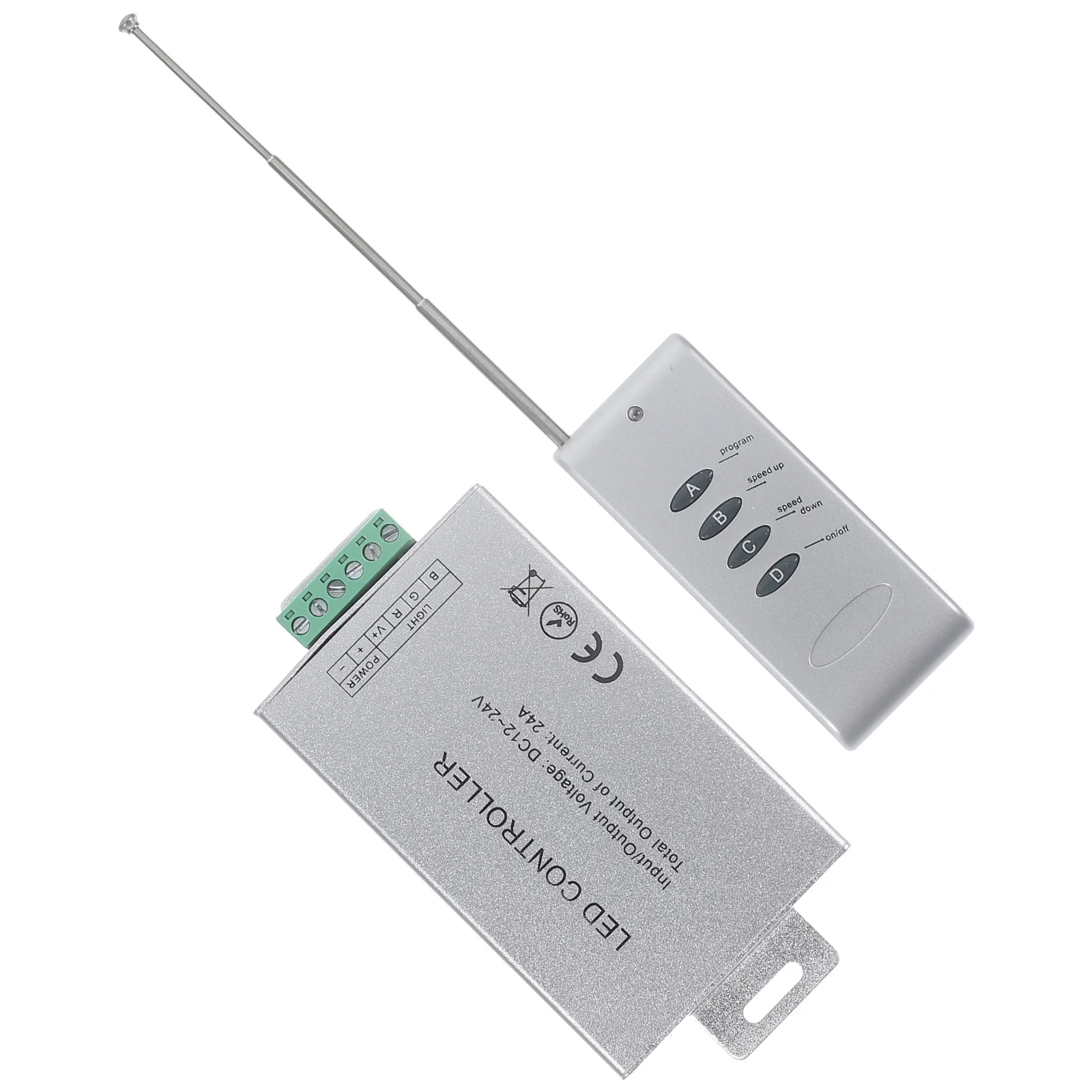 Dc 12-24V 24-Key LED Controller Set No Remote Control Ws2812b Strip Light 24a Wireless Remote
Dc 12-24V 24-Key LED Controller Set No Remote Control Ws2812b Strip Light 24a Wireless Remote