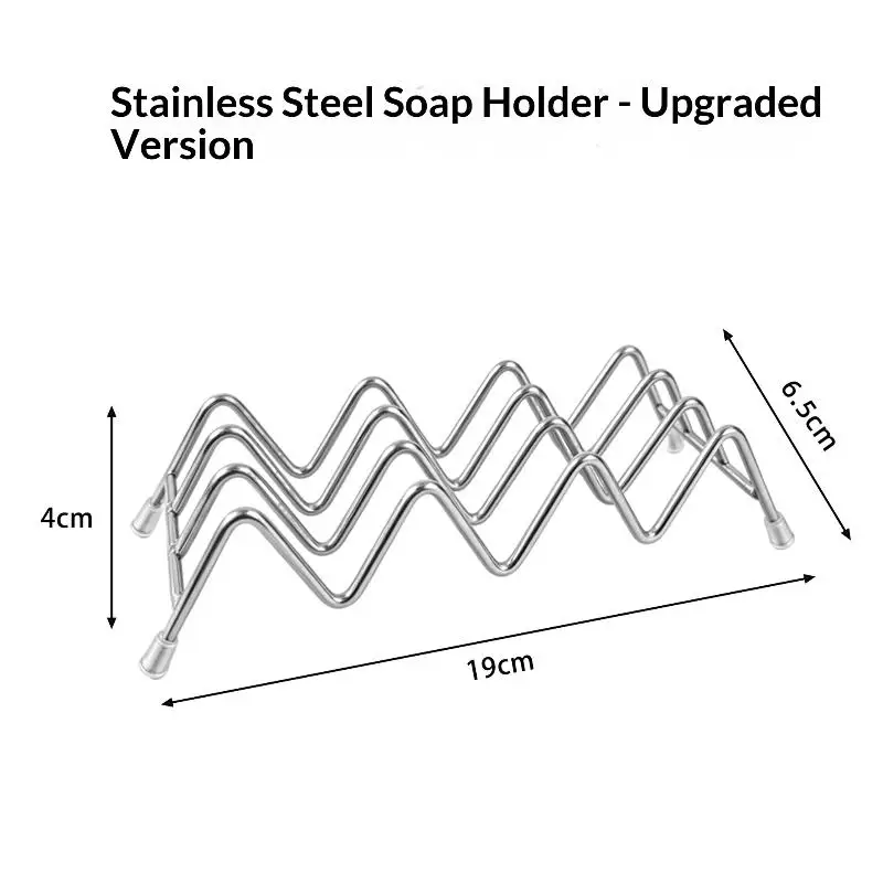 3 Grids Stainless Steel Soap Rack Student Dormitory Soap Moisture-proof And Waterproof Sink Storage Rack Household
3 Grids Stainless Steel Soap Rack Student Dormitory Soap Moisture-proof And Waterproof Sink Storage Rack Household