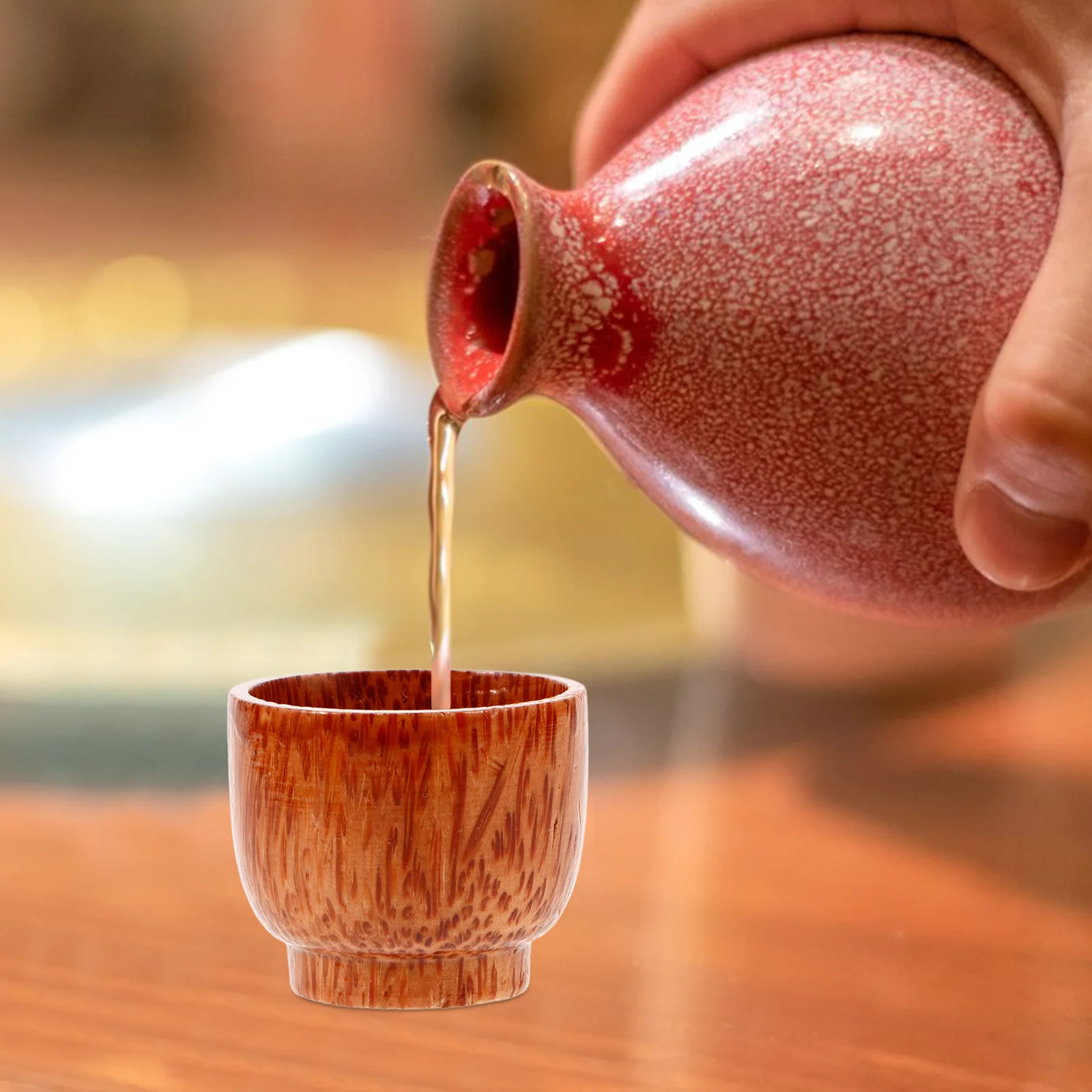 2Pcs Natural Wood Cup Wooden Wine Beer Mug Fine Craftsmanship Smooth Edge Cup for Tea Whiskey Home Office Japanese Tea Mug
2Pcs Natural Wood Cup Wooden Wine Beer Mug Fine Craftsmanship Smooth Edge Cup for Tea Whiskey Home Office Japanese Tea Mug