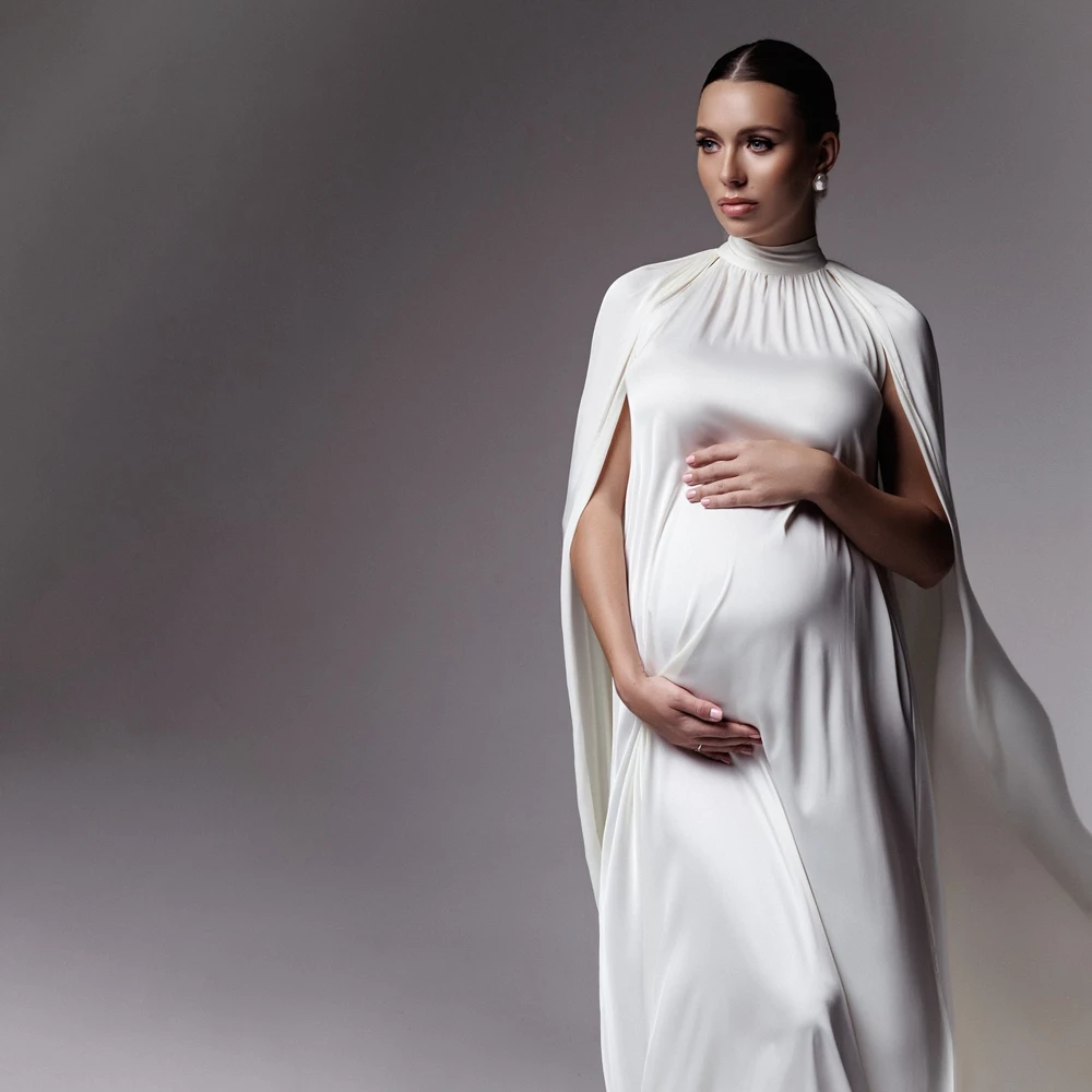 Maternity Photography Props Cape Sleeve Gown Editorial High Neck Dress Pregnancy Photo Shoot Outfits Studio Posing Costume
Maternity Photography Props Cape Sleeve Gown Editorial High Neck Dress Pregnancy Photo Shoot Outfits Studio Posing Costume