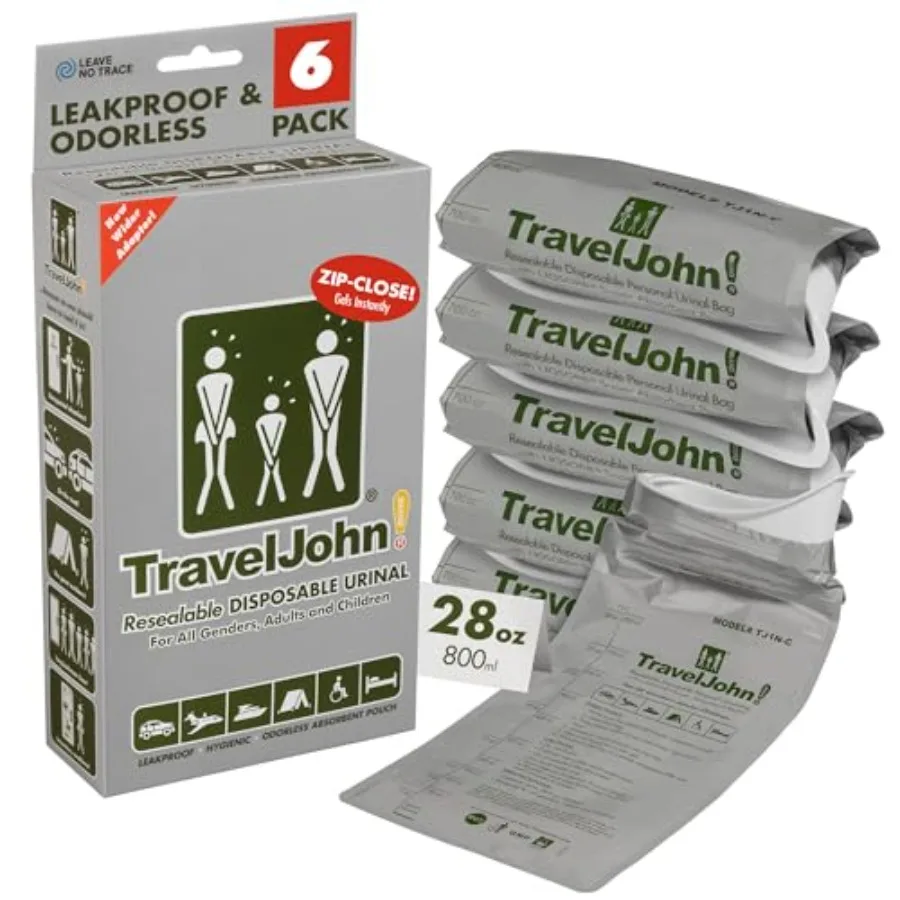 Resealable Disposable Urinal Bags Road Trip Essentials for Men, Women Odorless Leakproof Portable Urine Bags Travel Urinal for
Resealable Disposable Urinal Bags Road Trip Essentials for Men, Women Odorless Leakproof Portable Urine Bags Travel Urinal for
