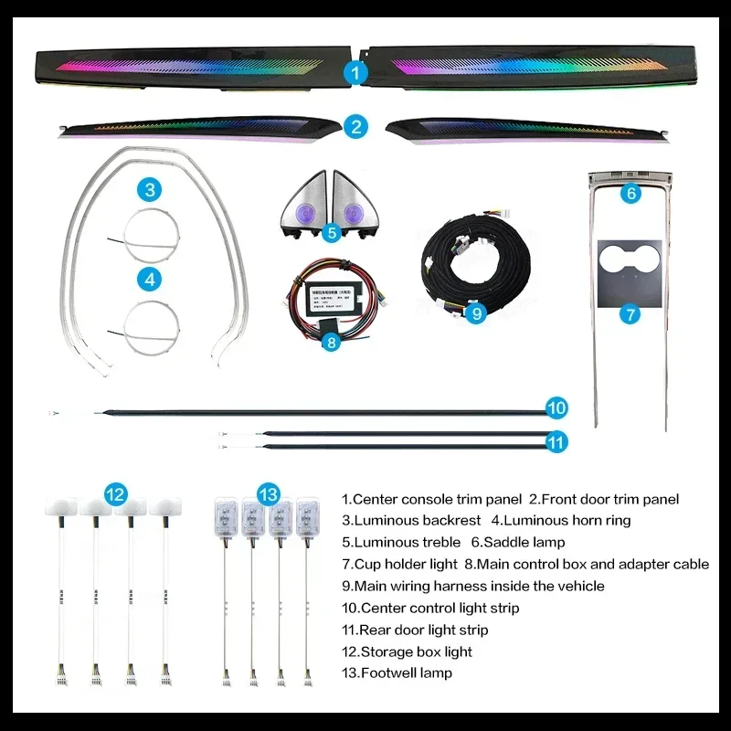 Car Styling Ambient Lamp Lights For Tesla Model 3/Model Y 2021-2023 Dragon Rainbow Laser Atmosphere Lamp Decorate Ambient Light
Car Styling Ambient Lamp Lights For Tesla Model 3/Model Y 2021-2023 Dragon Rainbow Laser Atmosphere Lamp Decorate Ambient Light
