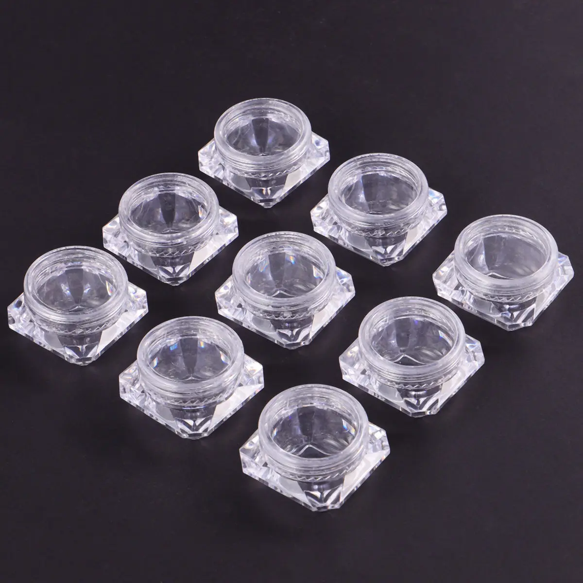 20Pcs 5G Portable Empty Jars Diamond Shape Transparent for Powder Container Glitter Jar Eye Shadow Loose Powder Cream
20Pcs 5G Portable Empty Jars Diamond Shape Transparent for Powder Container Glitter Jar Eye Shadow Loose Powder Cream