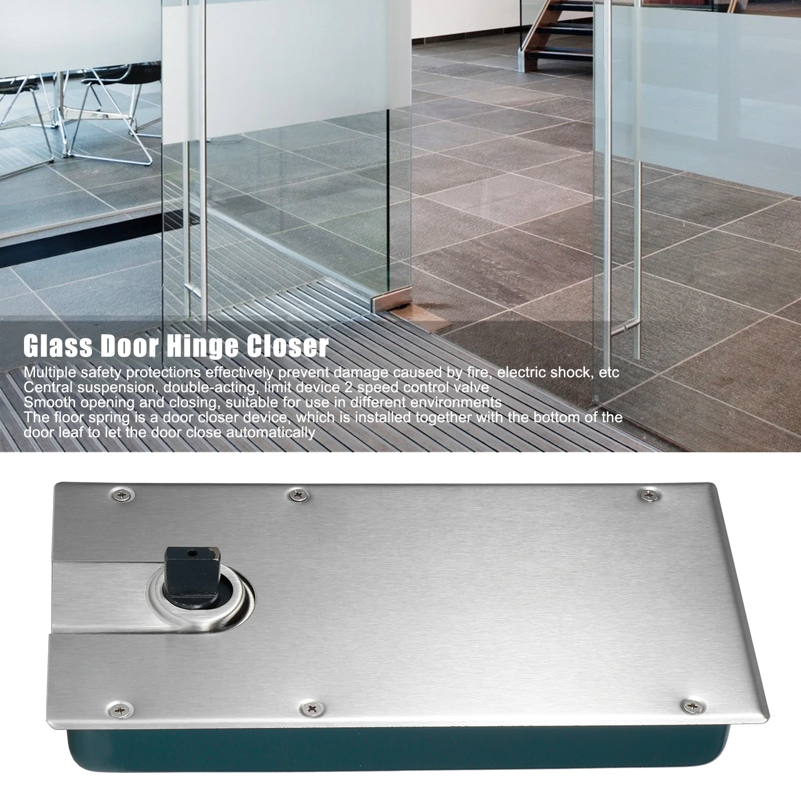 Door Fitting Floor Spring Hinge Glass Door Hinge Closer Steel Floor Spring Hydraulic Buffer Ground Hinge
Door Fitting Floor Spring Hinge Glass Door Hinge Closer Steel Floor Spring Hydraulic Buffer Ground Hinge