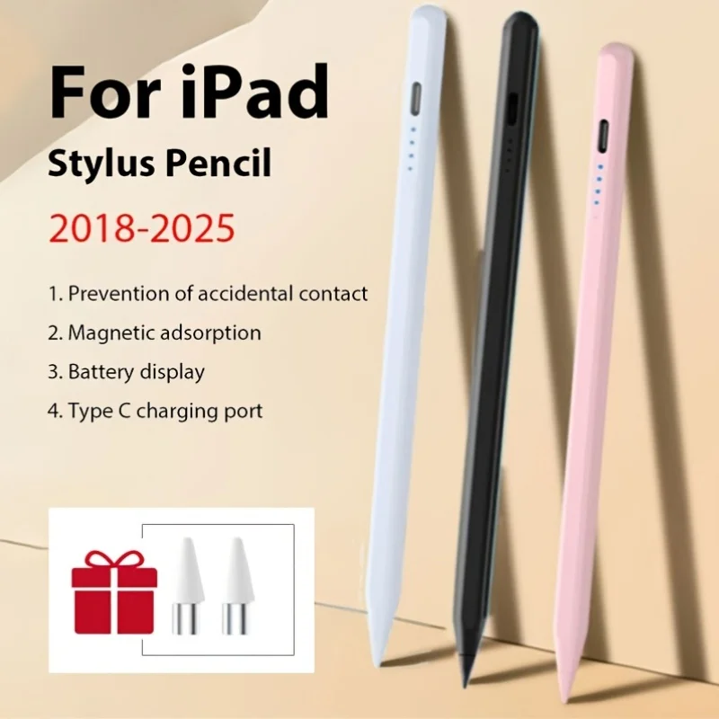 Стилус-карандаш для графического планшета, совместимый с iPad Pro 11, 12, Mini, Pro 3-го поколения, 11-го поколения, Air, M5, M3, M4
Стилус-карандаш для графического планшета, совместимый с iPad Pro 11, 12, Mini, Pro 3-го поколения, 11-го поколения, Air, M5, M3, M4