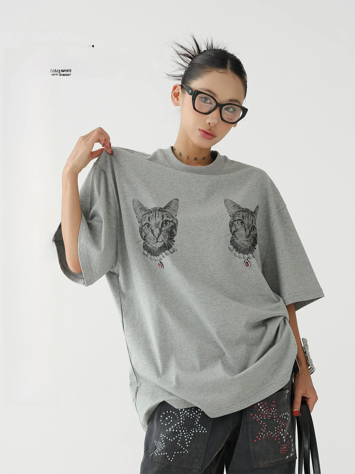 Acestudios American Street Sle Print Loose round Ne Casual ort Sve T-irt Women's Faion Top Cotton 00%
Acestudios American Street Sle Print Loose round Ne Casual ort Sve T-irt Women's Faion Top Cotton 00%