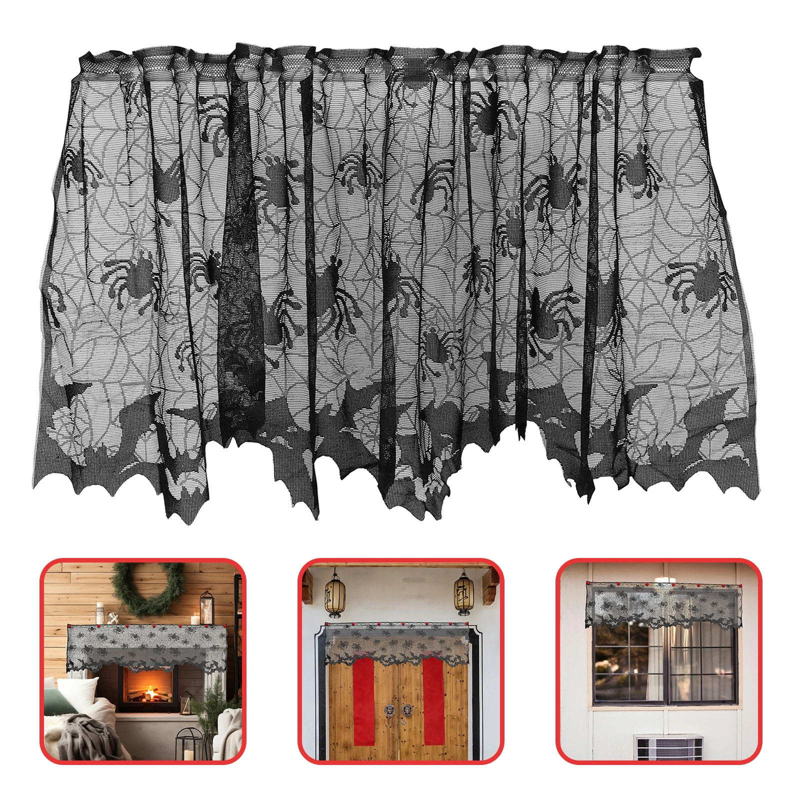 3D Printed Bat Halloween Theme Black Window Curtain Sheer Decor Door Fireplace Cloth Bedroom Holiday ValanceHaunted
3D Printed Bat Halloween Theme Black Window Curtain Sheer Decor Door Fireplace Cloth Bedroom Holiday ValanceHaunted